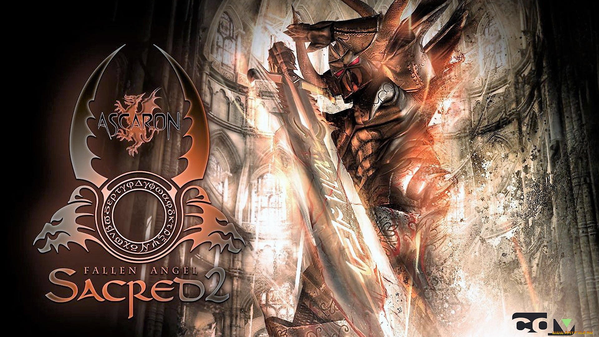 видео, игры, sacred, 2, , fallen, angel, воин, оружие