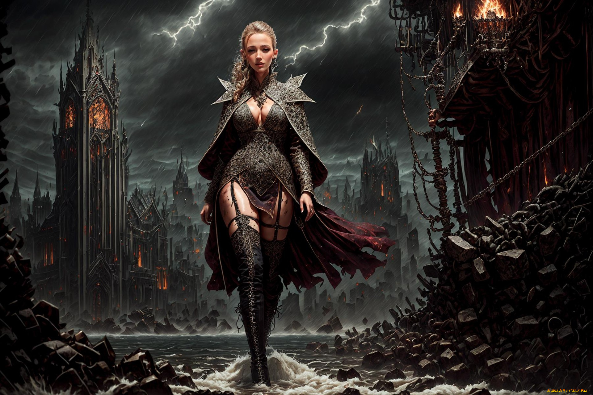 фэнтези, девушки, нейросети, графика, нейроарт, ai, art, нейронные, сети, рисунки, нейро, искусство