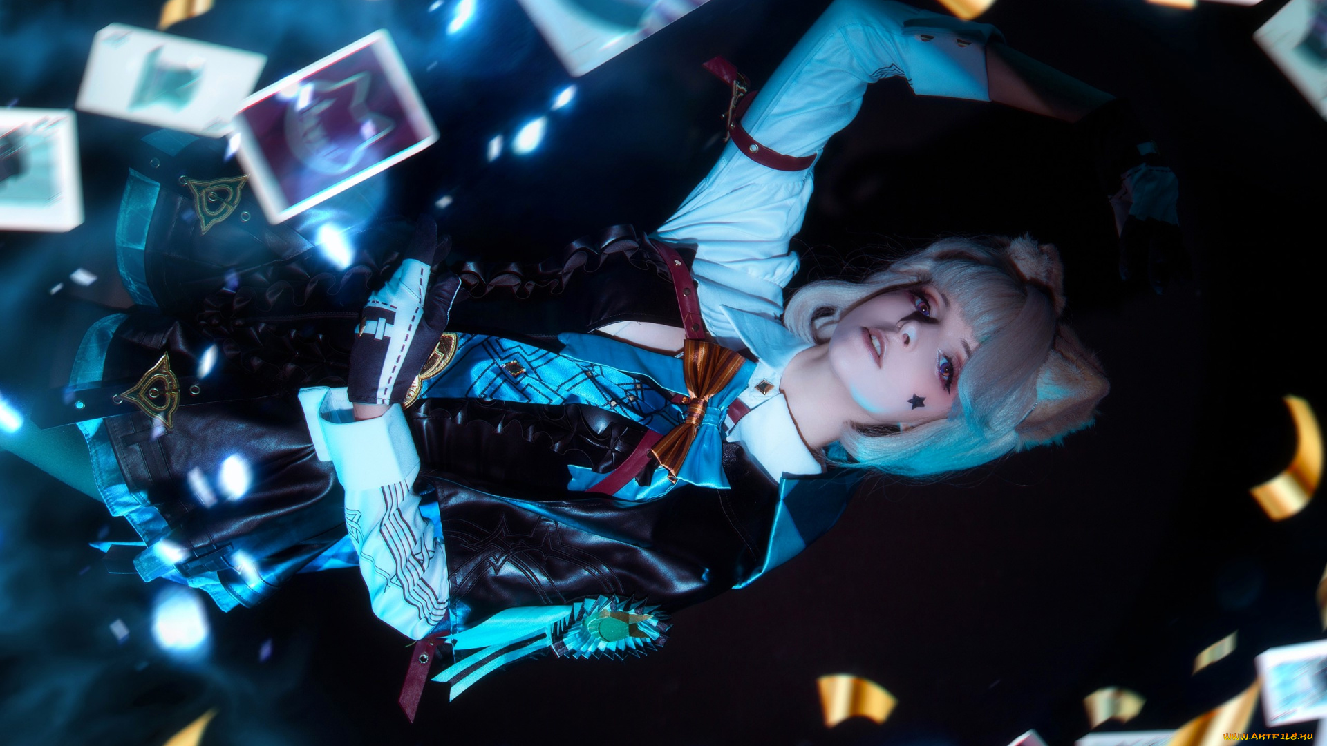 девушки, mari, aisu, образ, косплей, наряд, костюм, карты