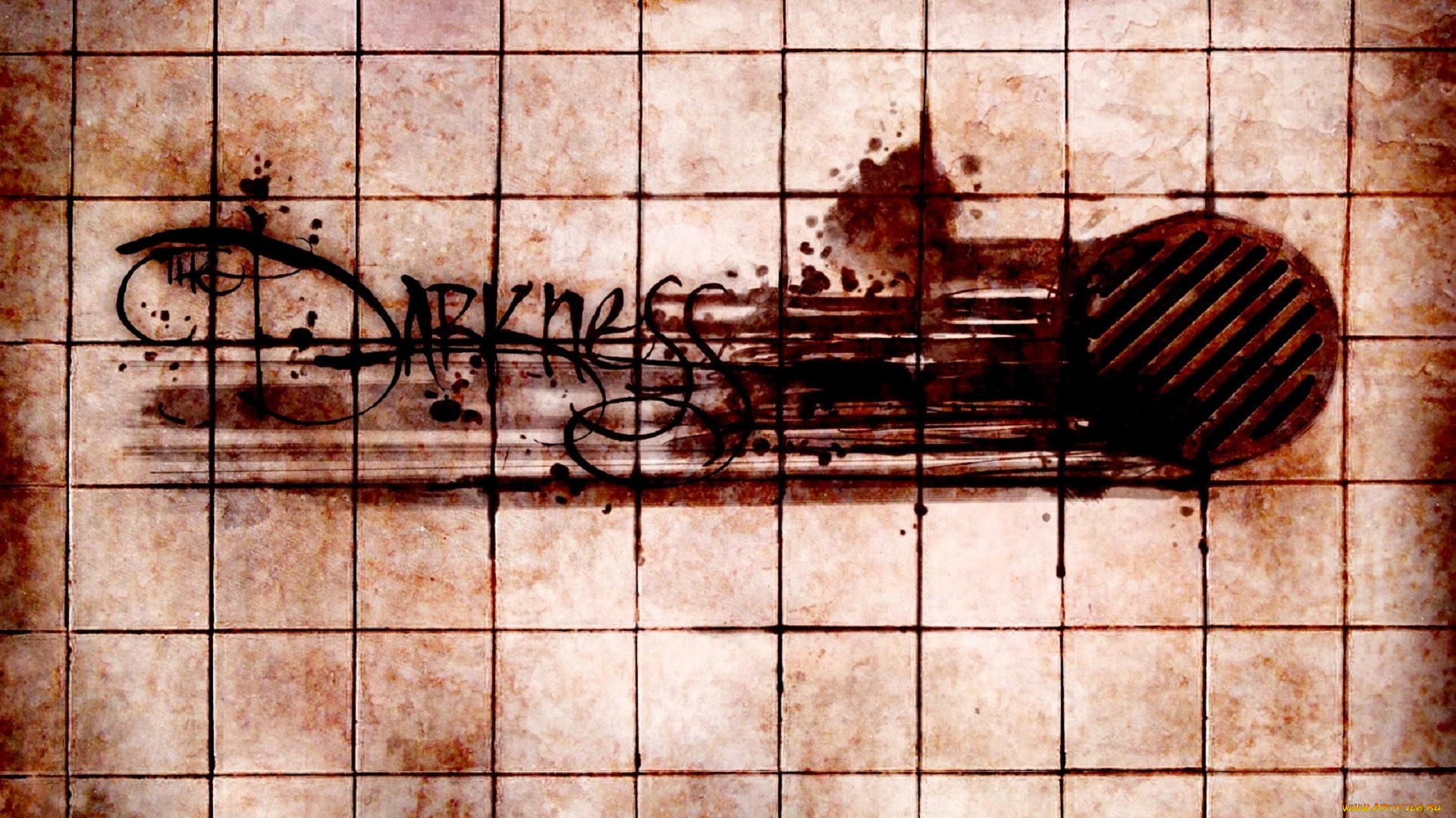 видео, игры, the, darkness, плитка, кровь, слив