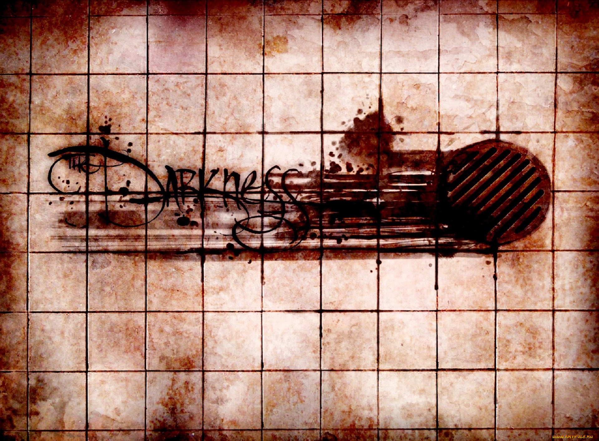 видео, игры, the, darkness, плитка, кровь, слив