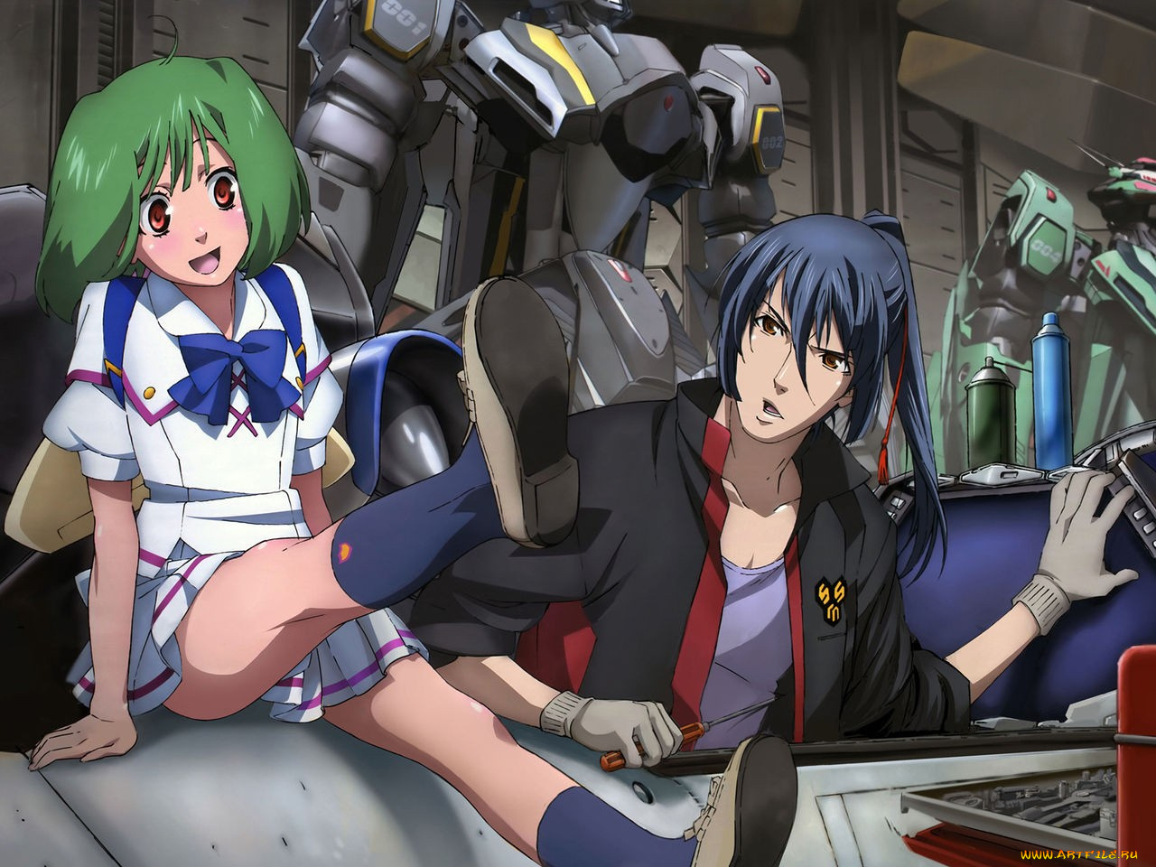 аниме, macross, frontier