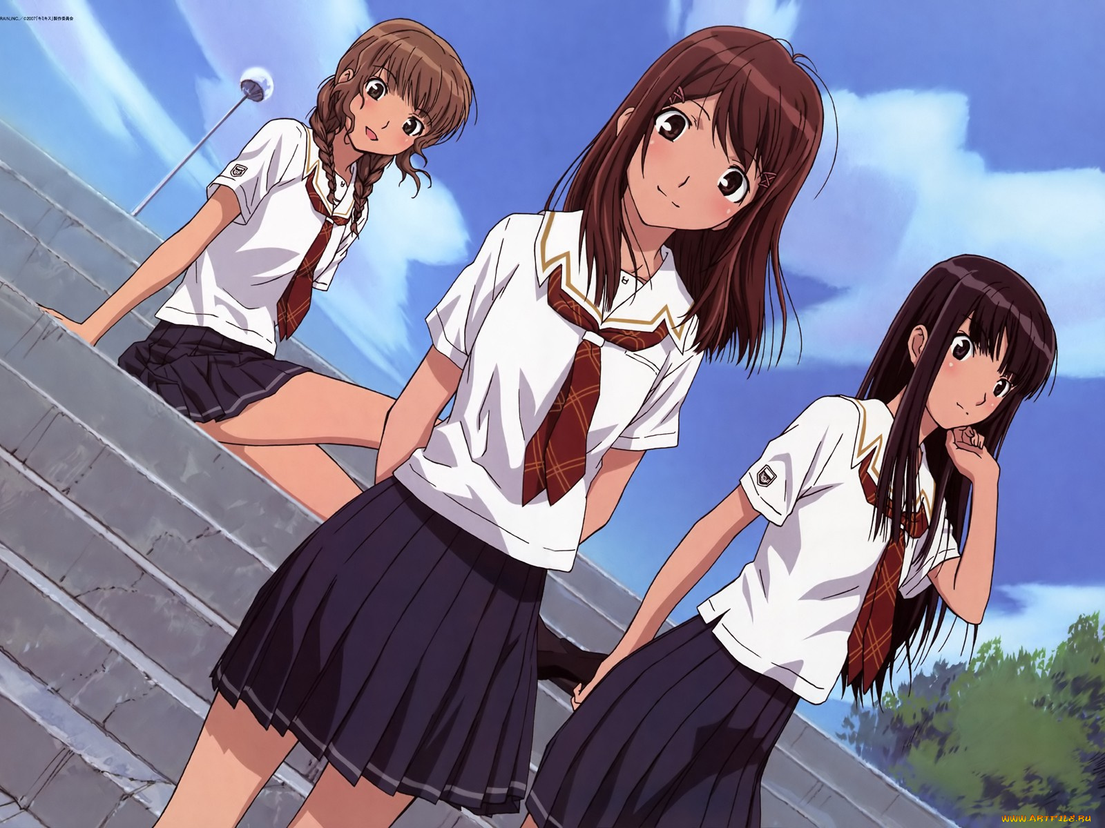 аниме, kimikiss, pure, rouge