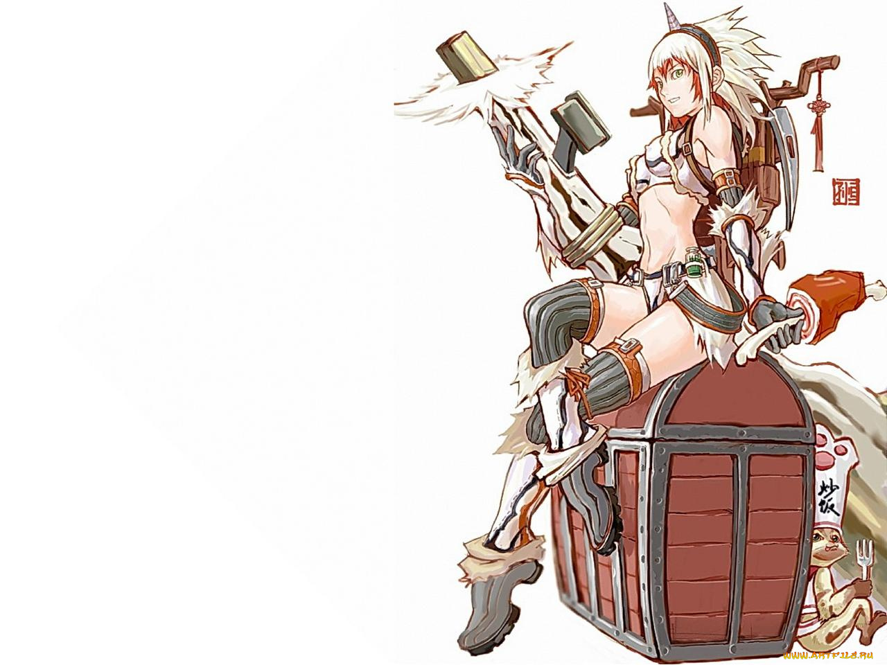 аниме, weapon, blood, technology