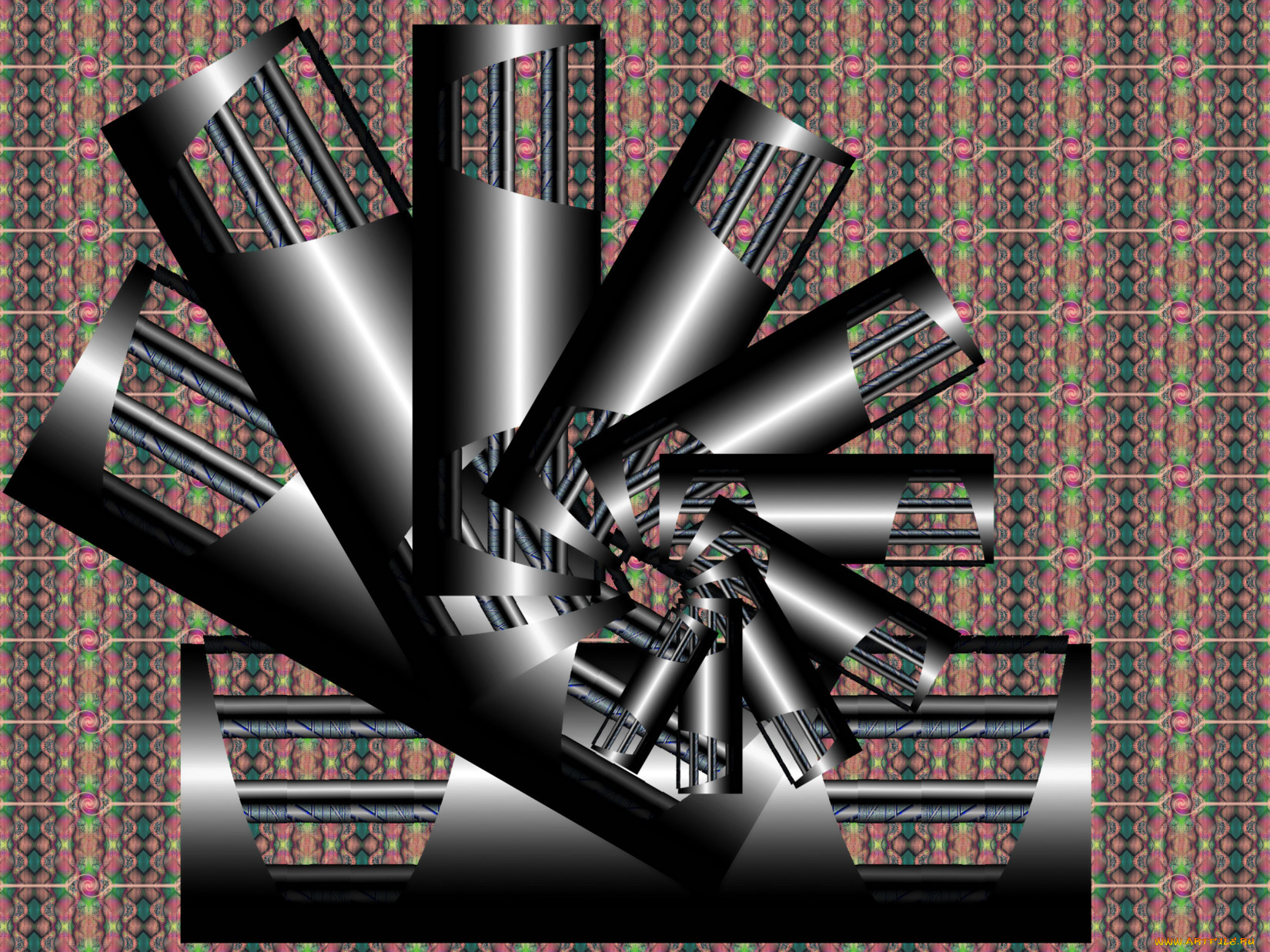 3д, графика, fractal, фракталы, фрактал