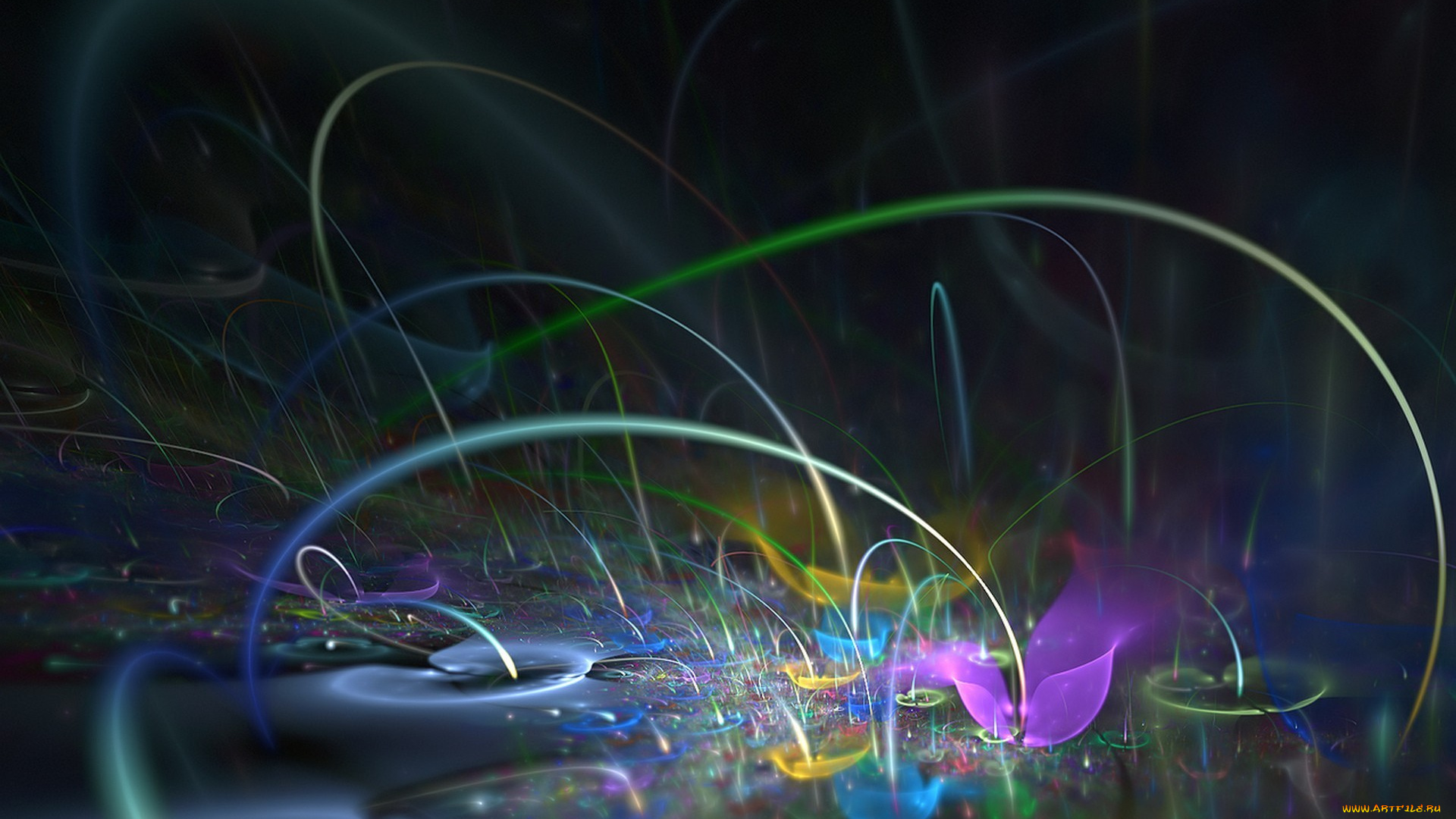 3д, графика, abstract, абстракции, цвета, абстракция, линии