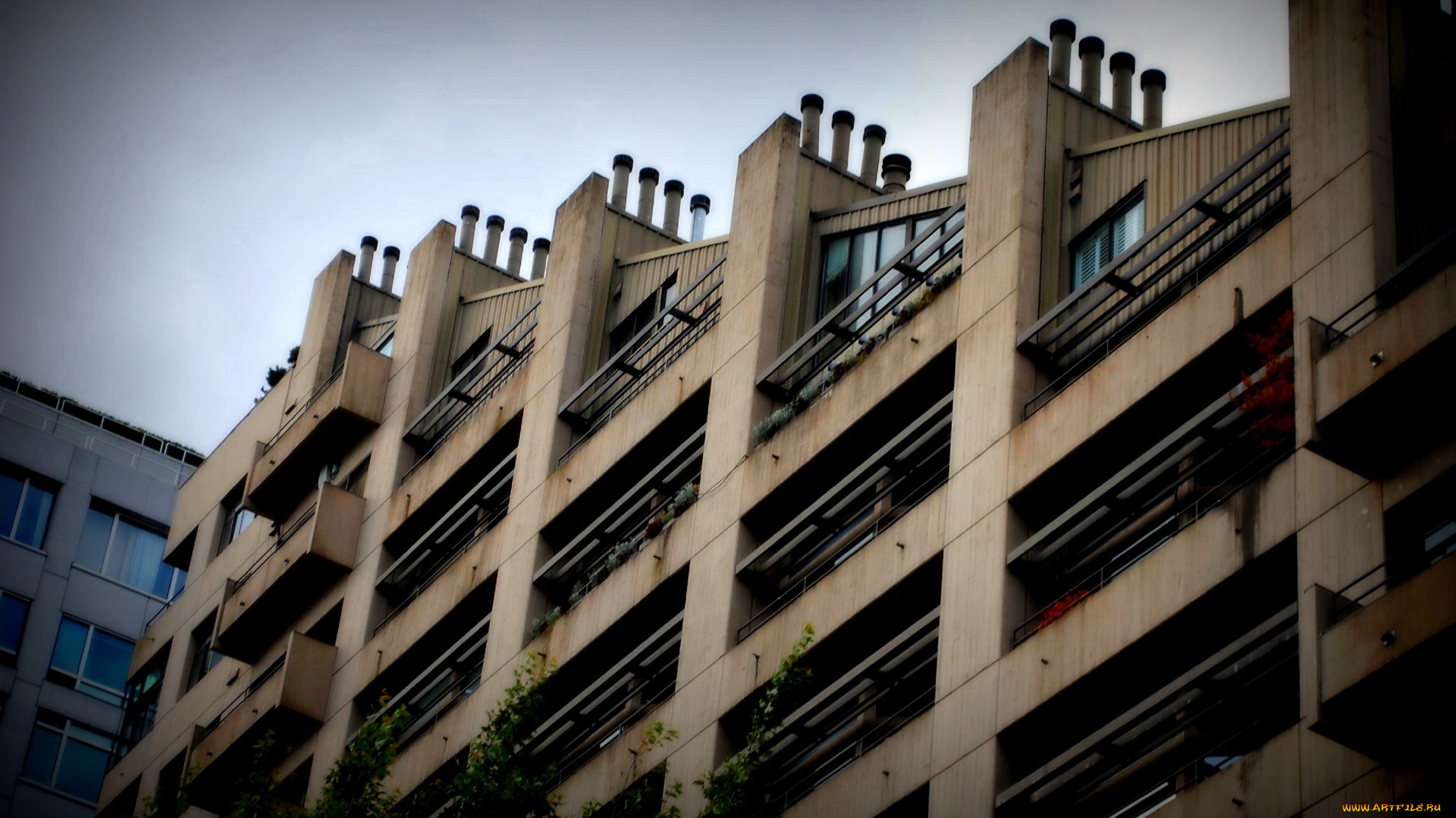 города, здания, дома, балконы, дом