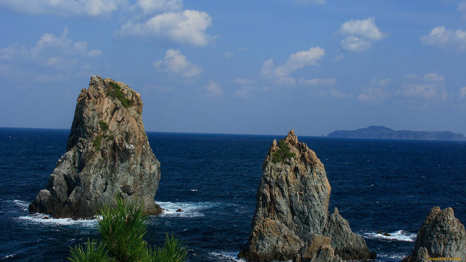 природа, побережье, камни, скалы, море