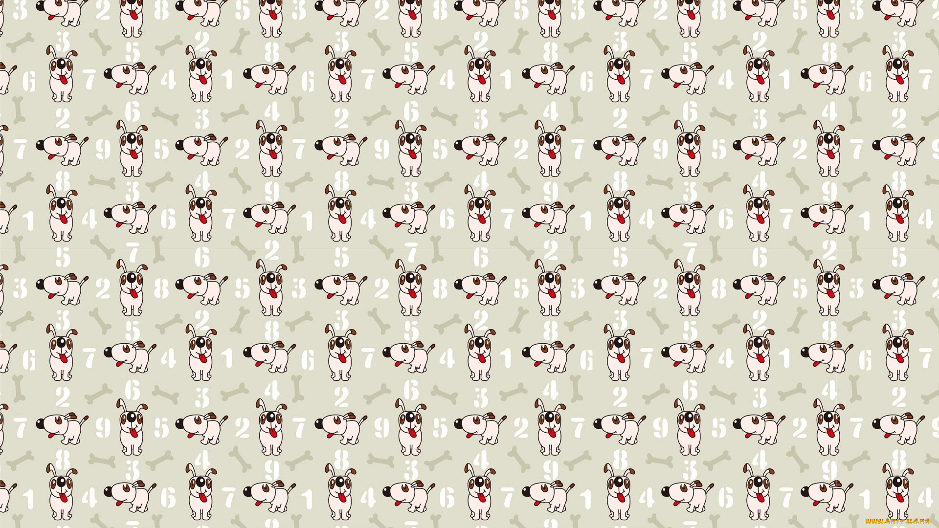 векторная, графика, собачки, текстура, юмор