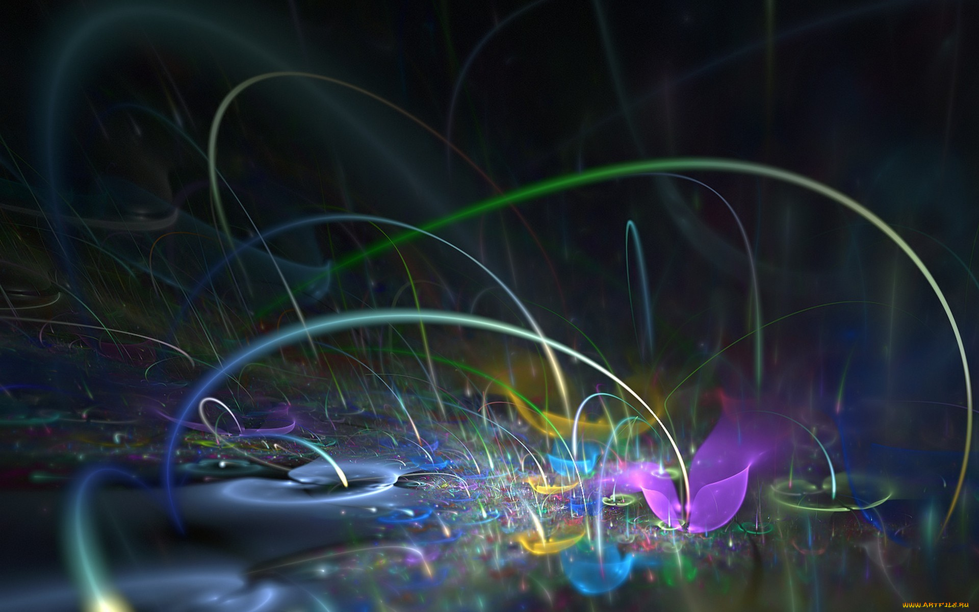 3д, графика, abstract, абстракции, цвета, абстракция, линии