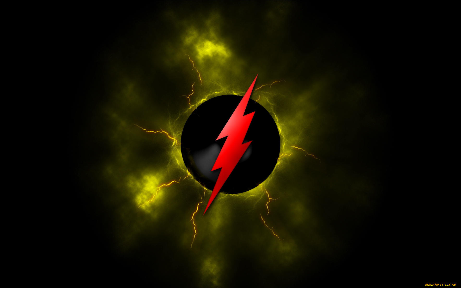 3д, графика, другое, молния