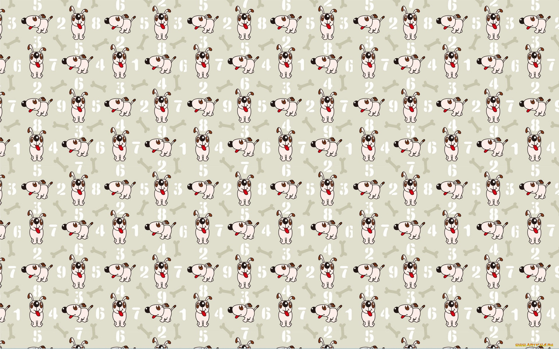 векторная, графика, собачки, текстура, юмор