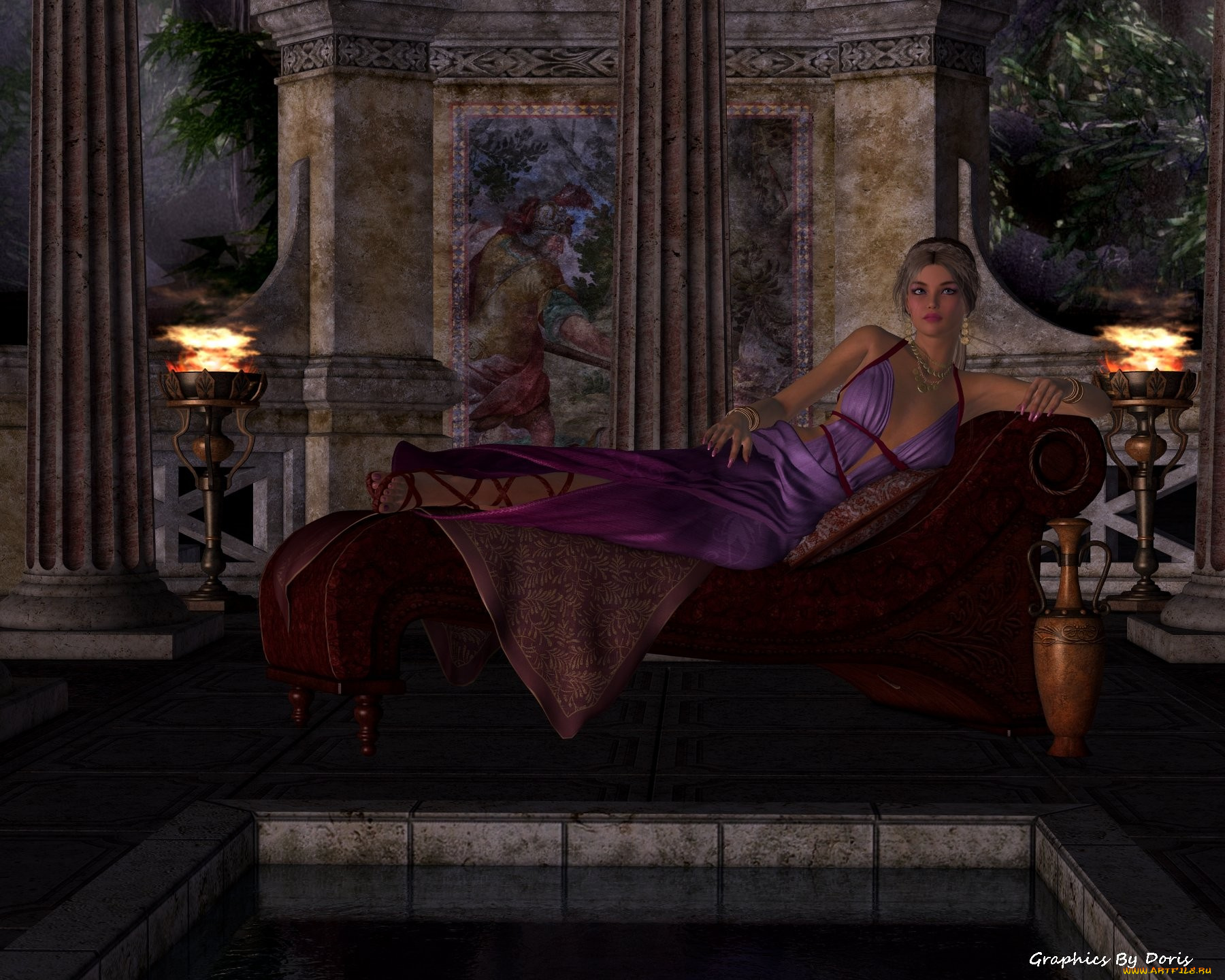 3д, графика, people, люди, goddess, of, passion