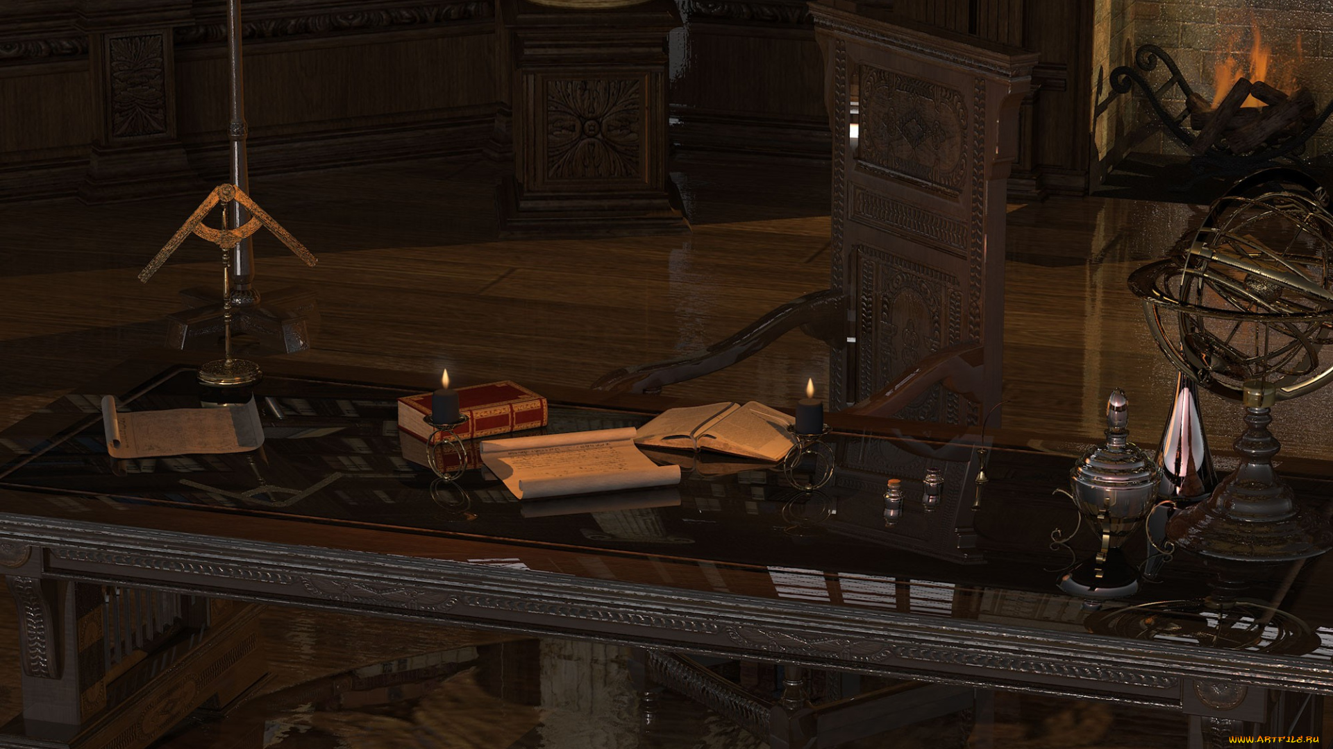 3д, графика, realism, реализм, still, life, -, research, room