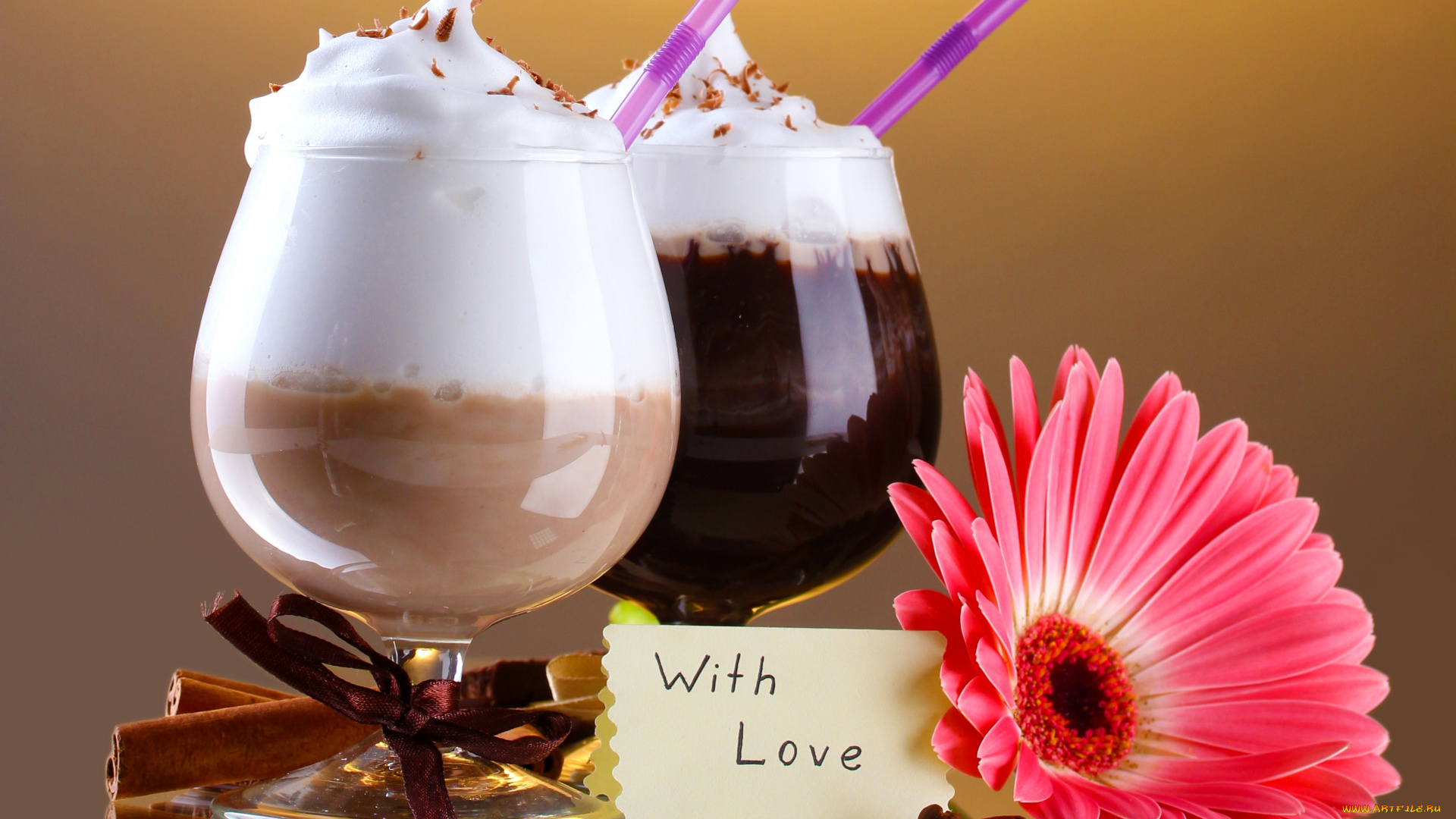 еда, напитки, коктейль, цветок, гербера