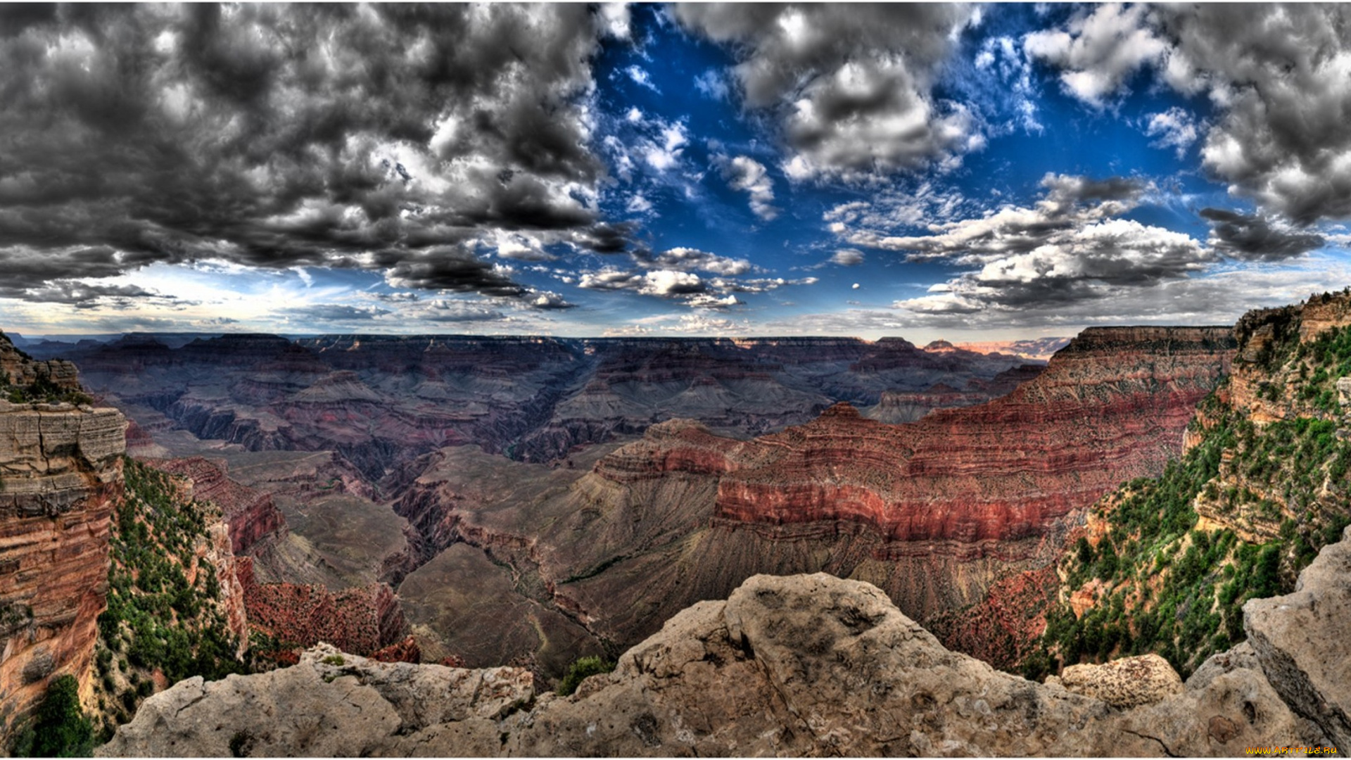 grand, canyon, panorama, природа, горы, каньон, панорама