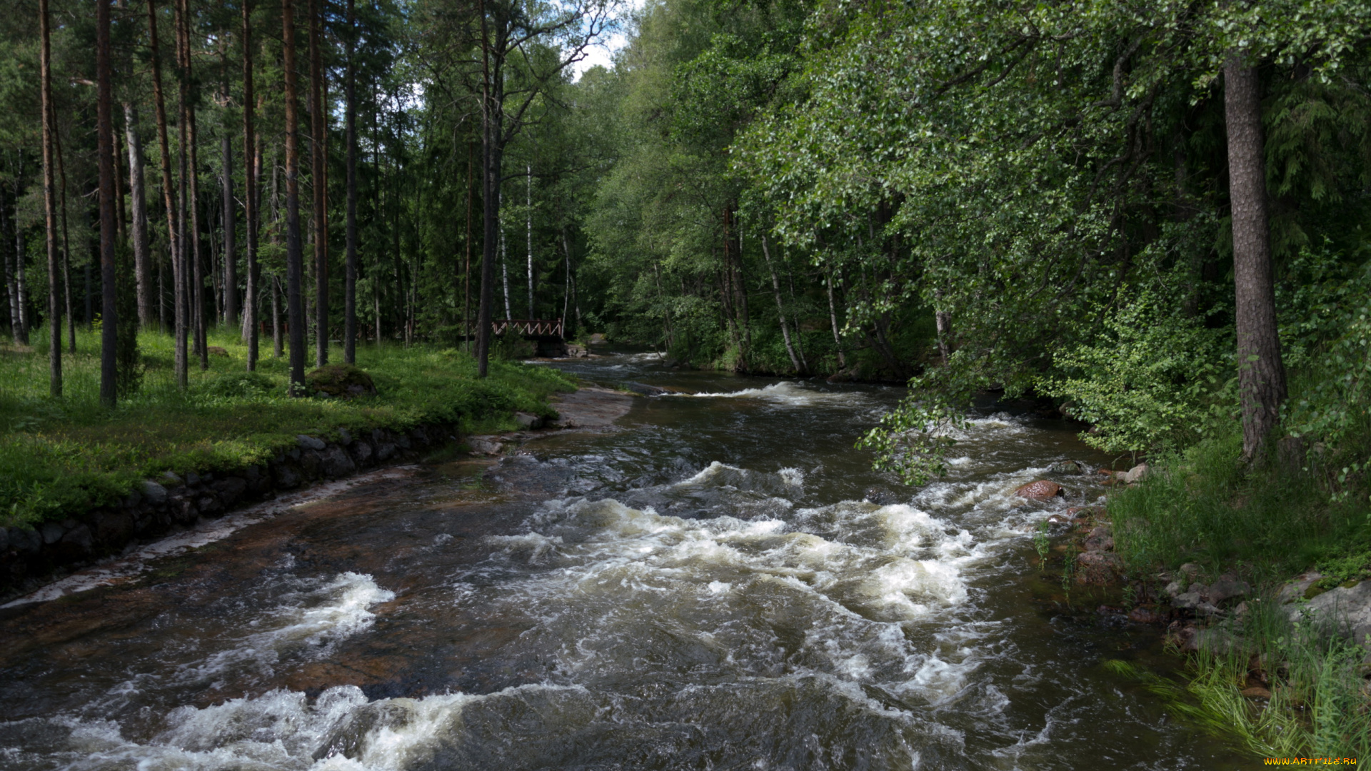 langinkoski, finland, кюми, природа, реки, озера, река