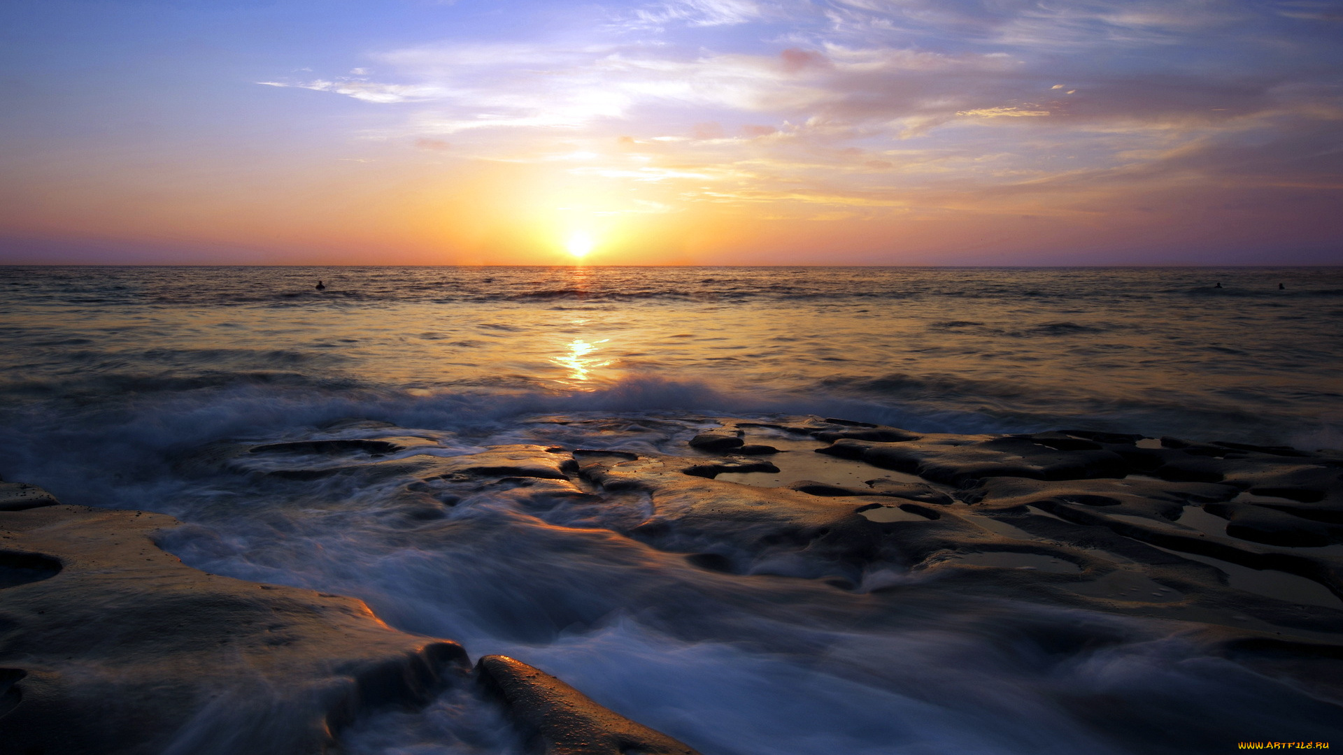 природа, восходы, закаты, море, закат