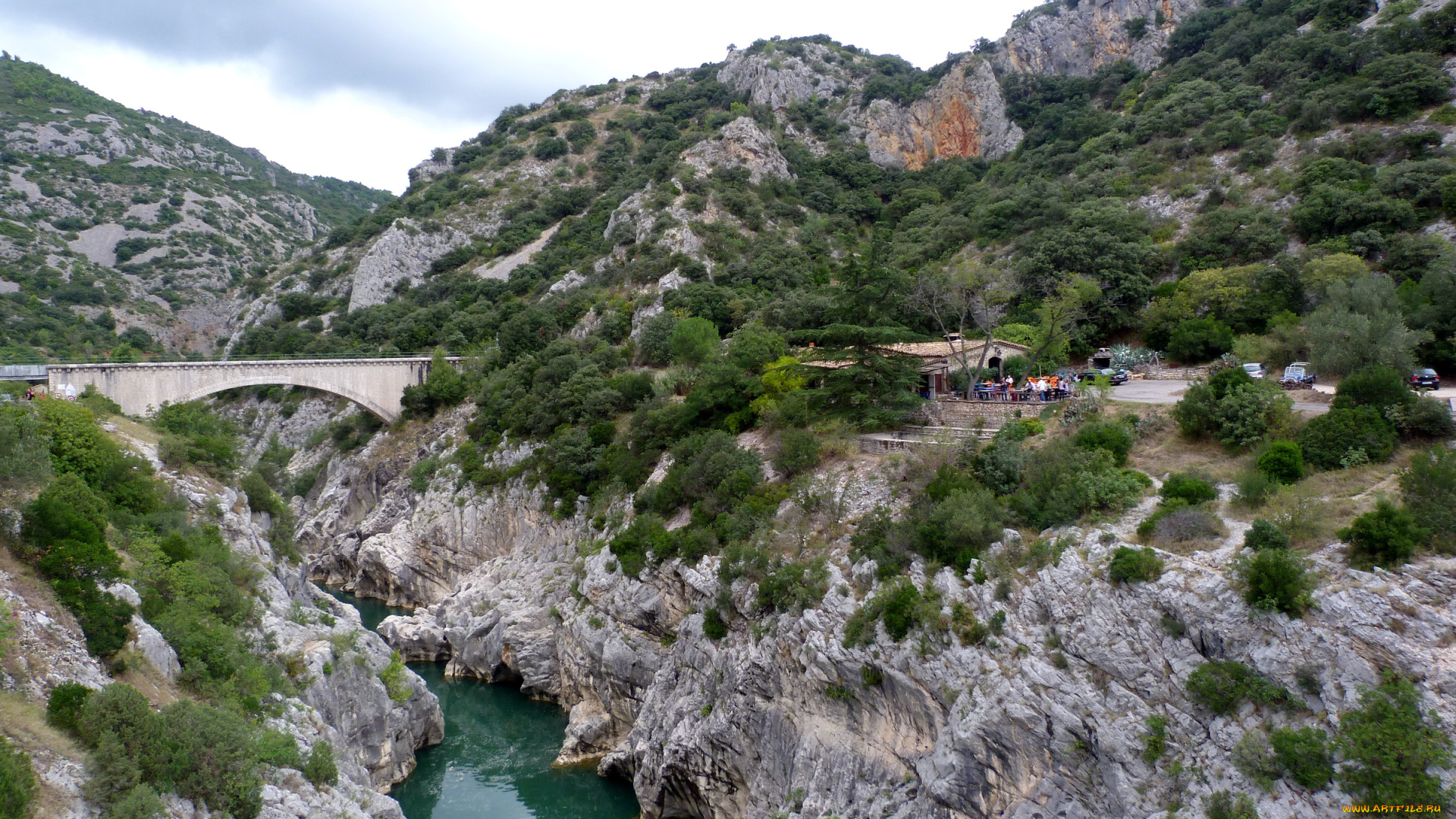 сен, жан, де, фо, франция, природа, реки, озера, горы, река, мост