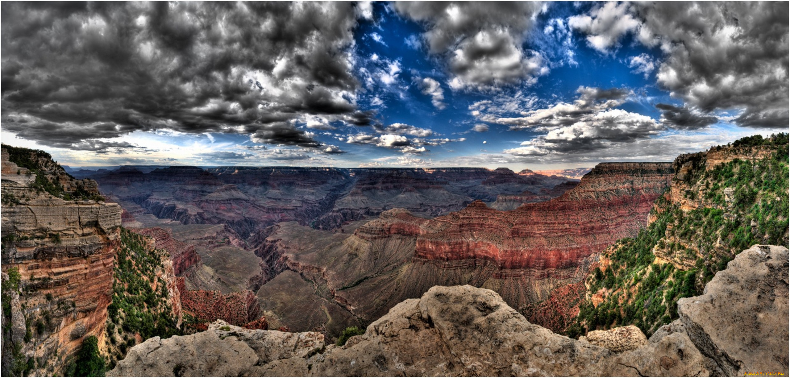 grand, canyon, panorama, природа, горы, каньон, панорама