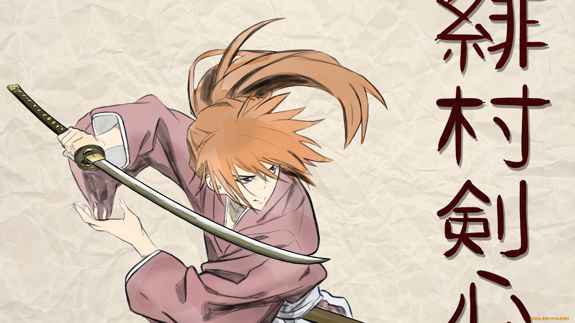 аниме, rurouni, kenshin, himura
