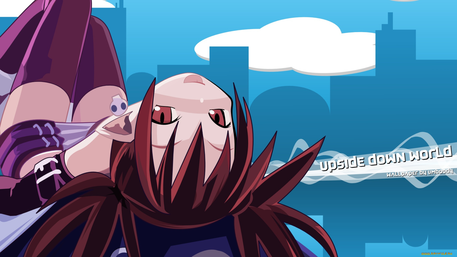 disgaea, аниме, netherworld, battle, chronicle, серёжка, девушка, череп