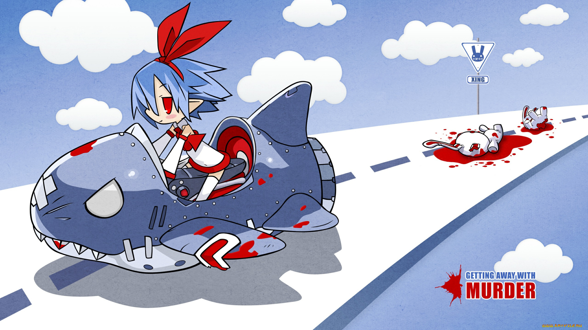 disgaea, аниме, netherworld, battle, chronicle, дорога, кровь, преступление