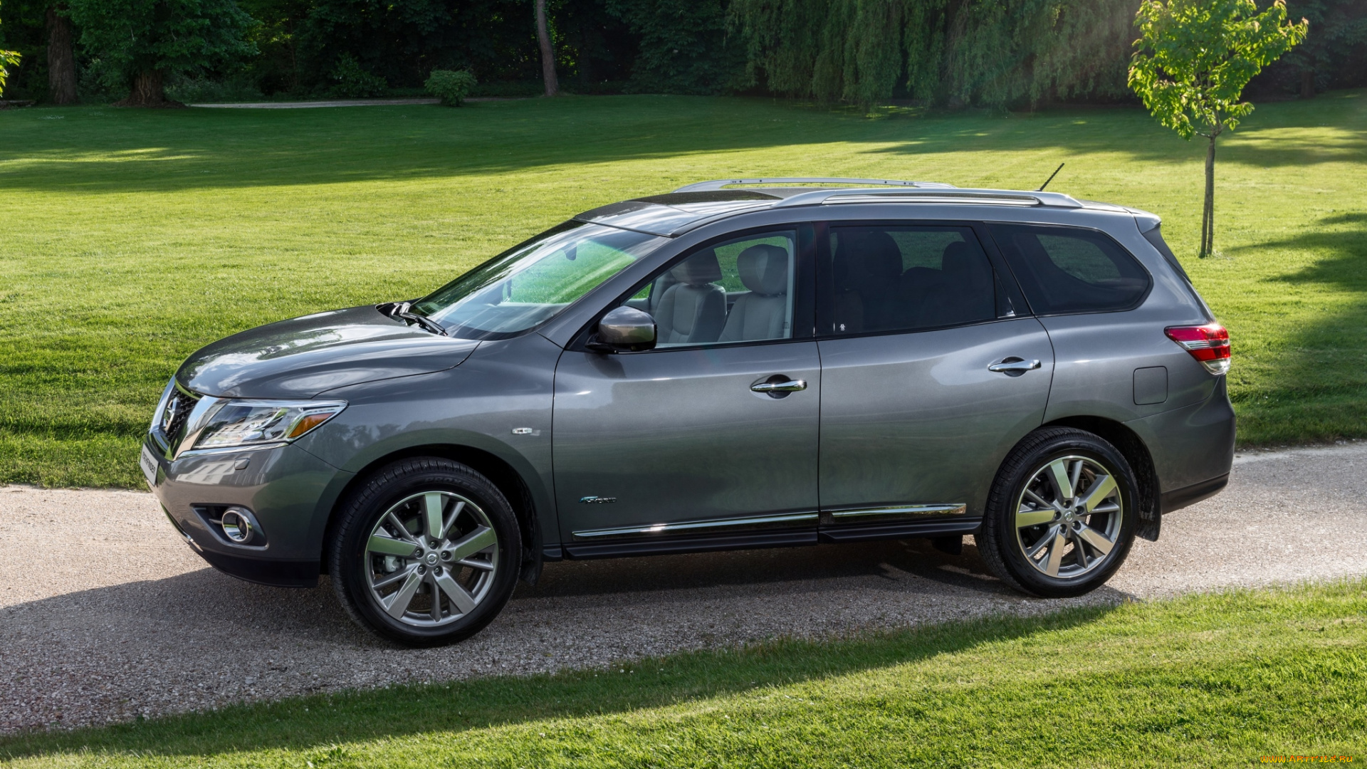 автомобили, nissan, datsun, ru-spec, r52, pathfinder, hybrid, темный, 2014г