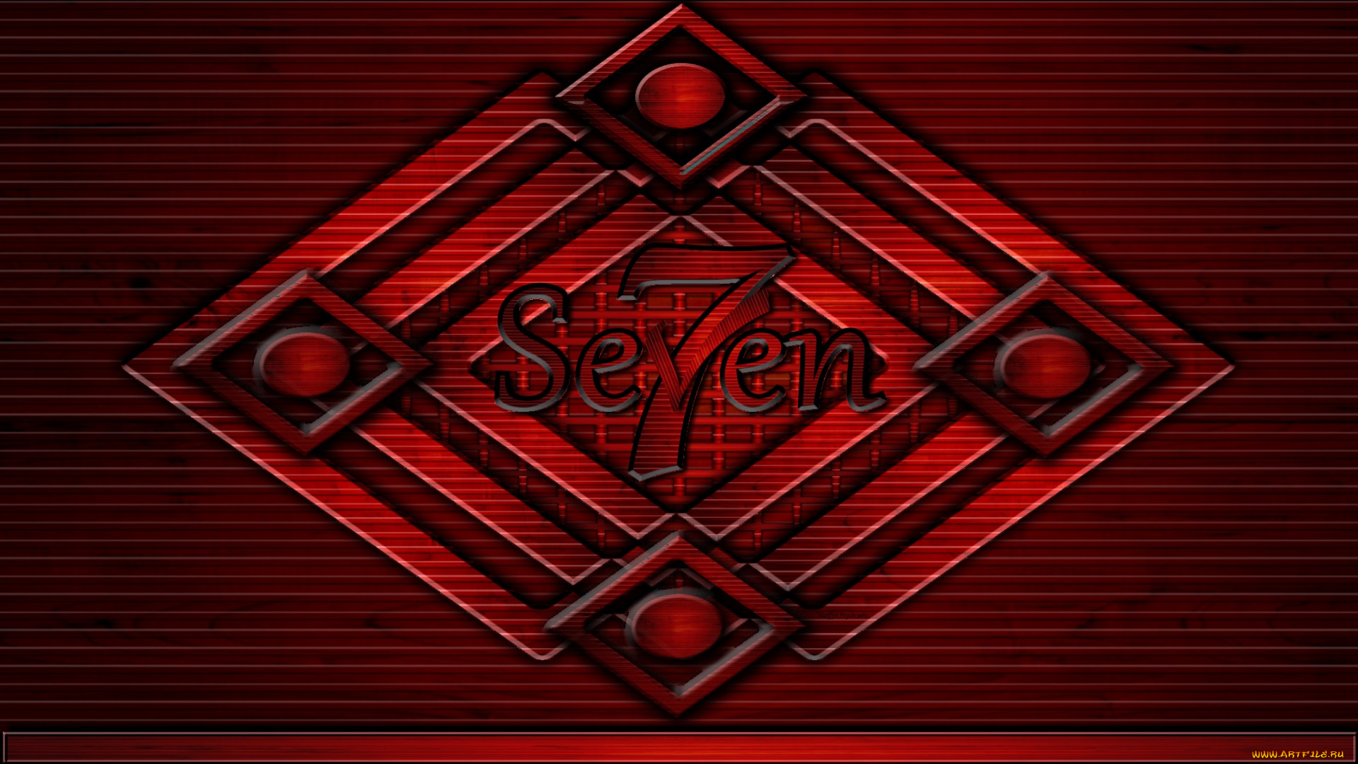 компьютеры, windows, 7, , vienna, темный, красный