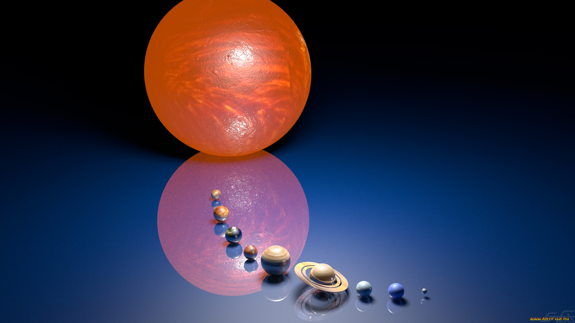 космос, арт, планеты