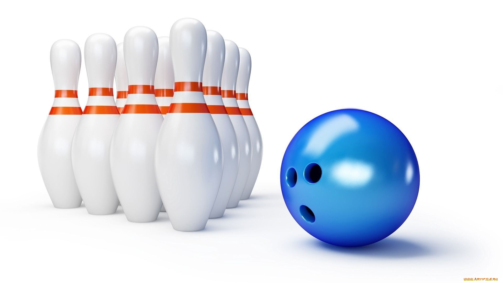 спорт, 3d, рисованные, bowling