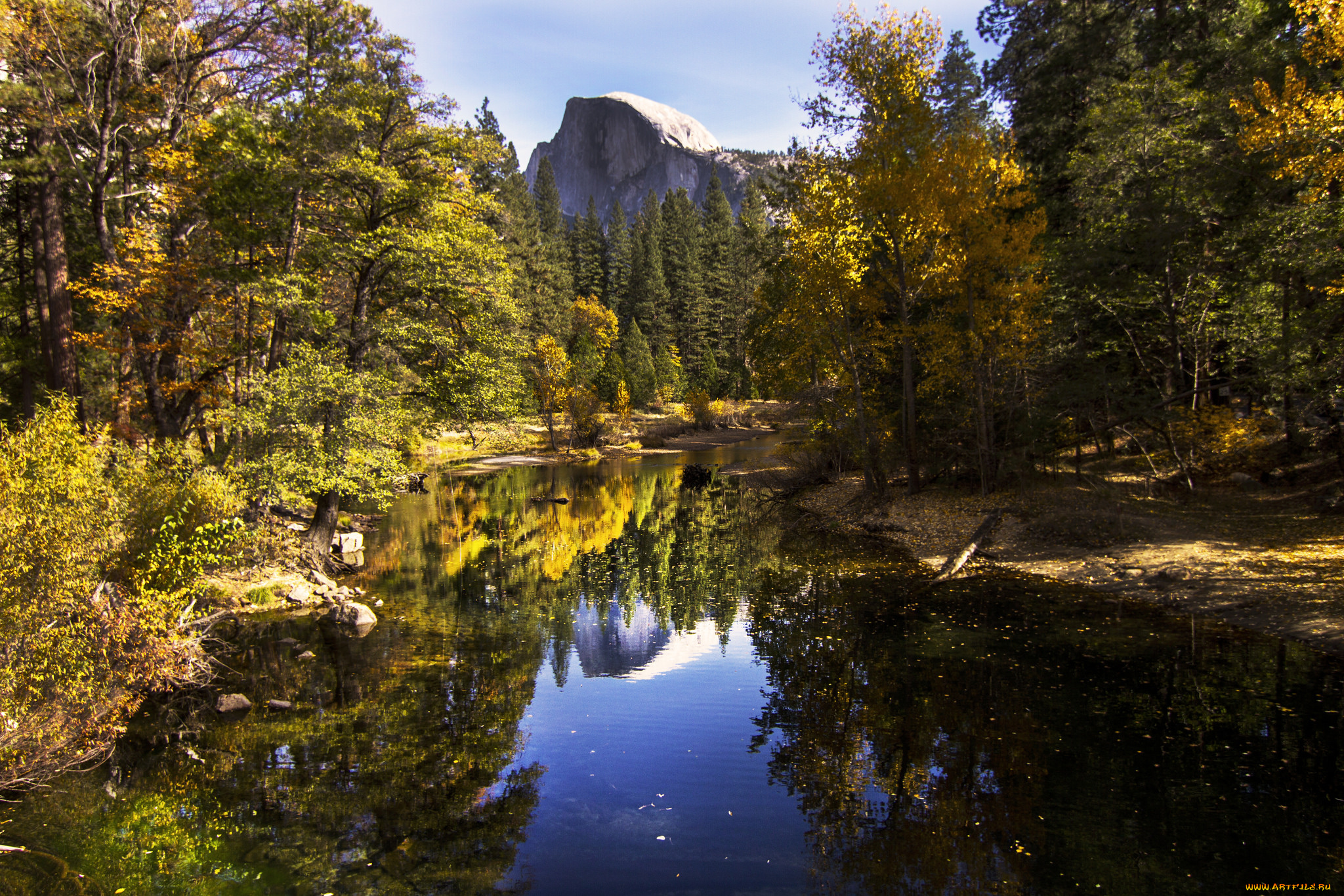 природа, реки, озера, река, лес, горы