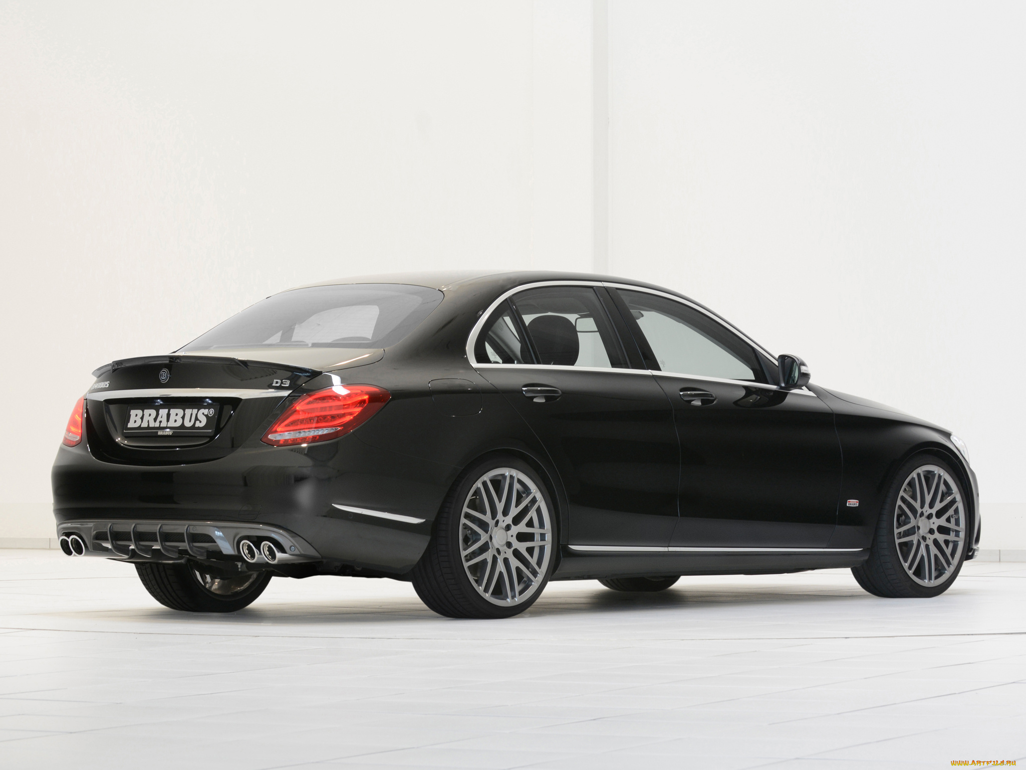 автомобили, brabus, 2014г, w205, c-klasse, mercedes-benz, темный