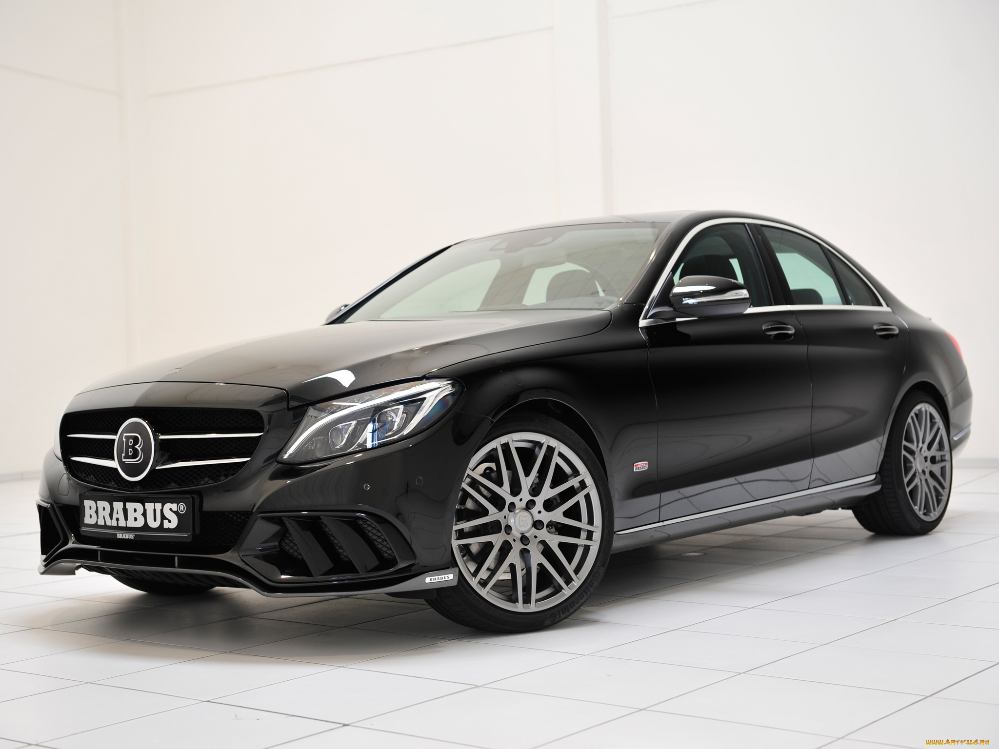 автомобили, brabus, темный, mercedes-benz, c-klasse, w205, 2014г
