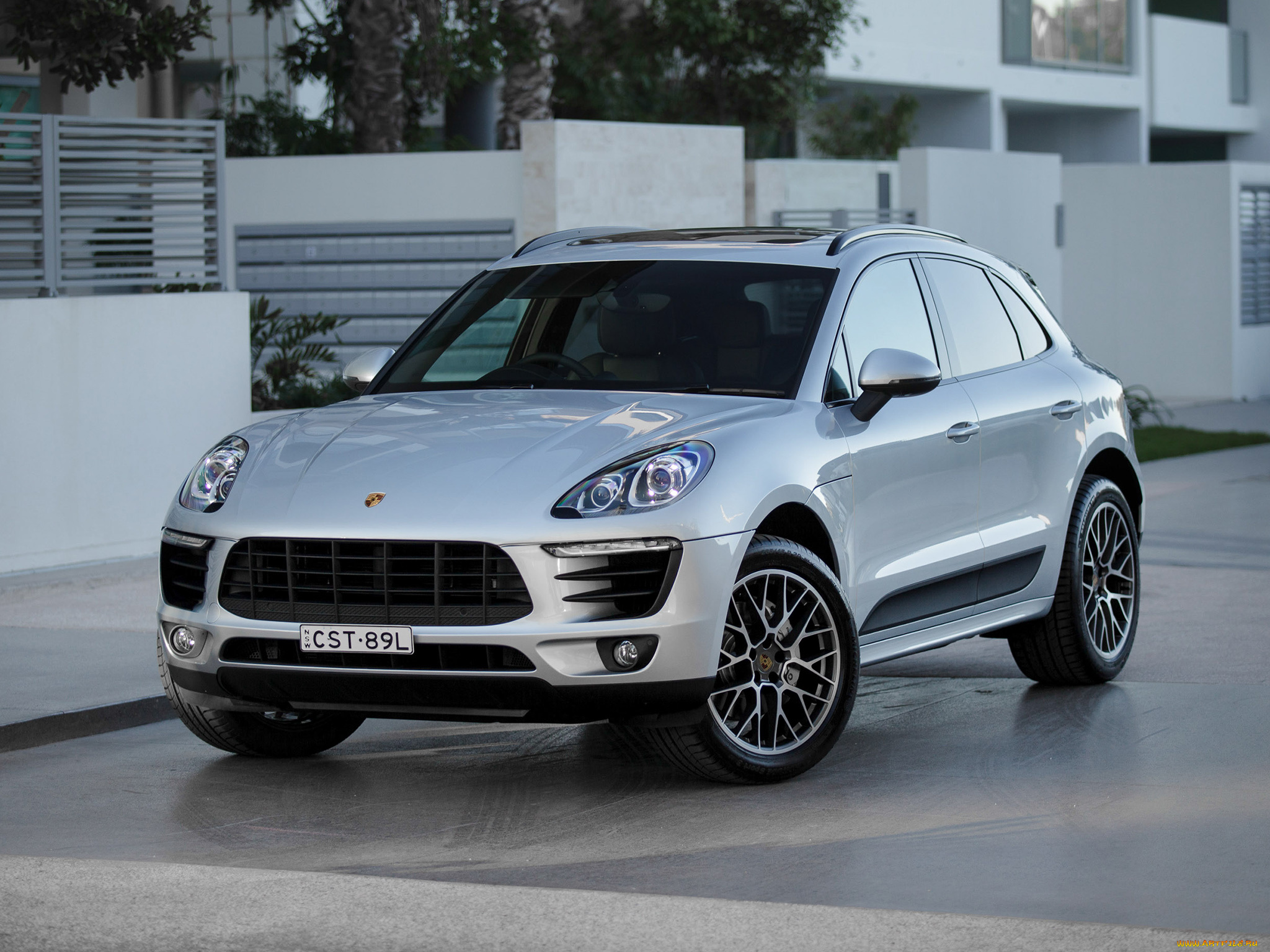 автомобили, porsche, серый, 2014г, 95b, au-spec, macan, s