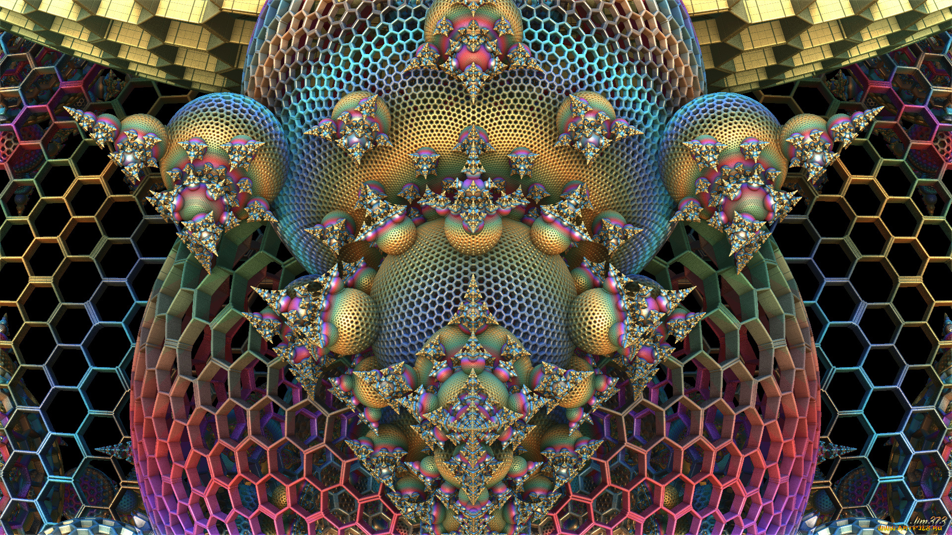 3д, графика, фракталы, , fractal, узор, цвета, фон