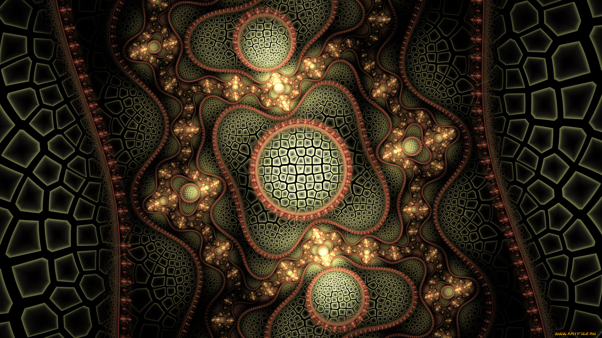 3д, графика, фракталы, , fractal, узор, фон, цвета