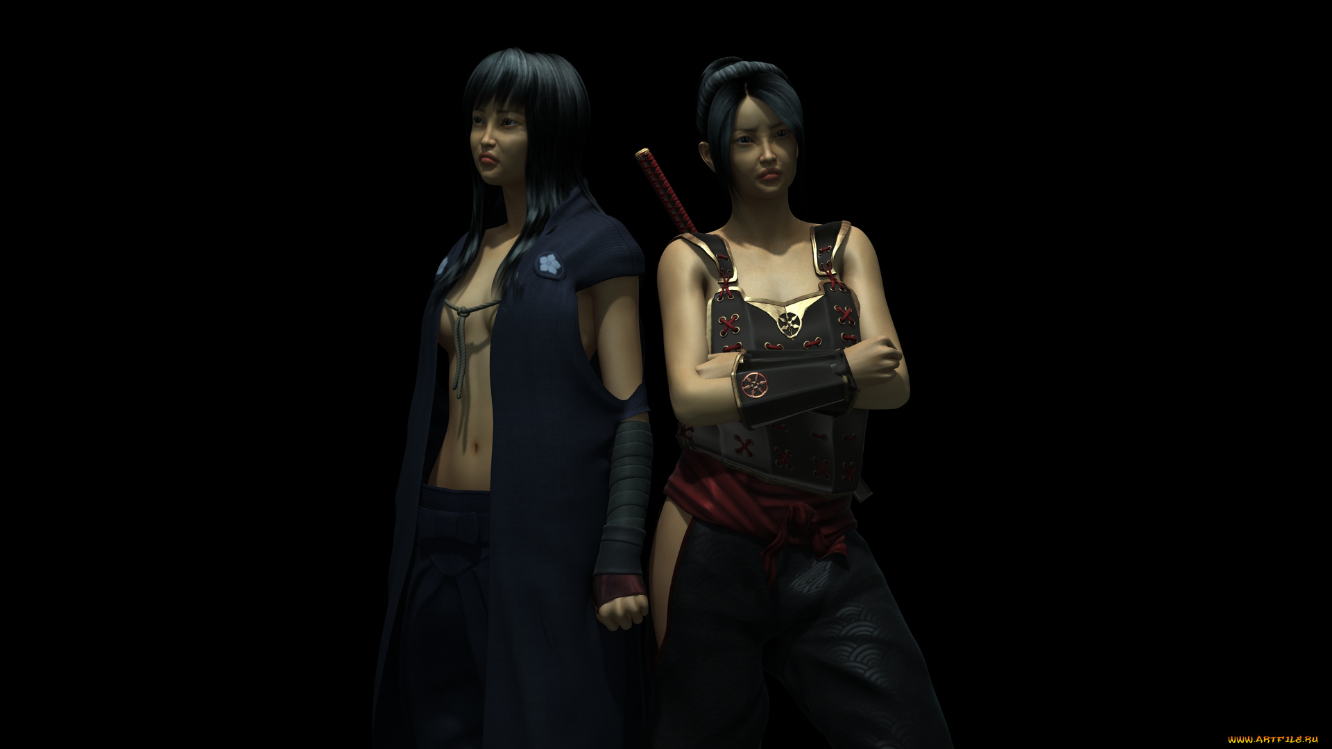 3д, графика, люди, , people, девушки, взгляд, фон