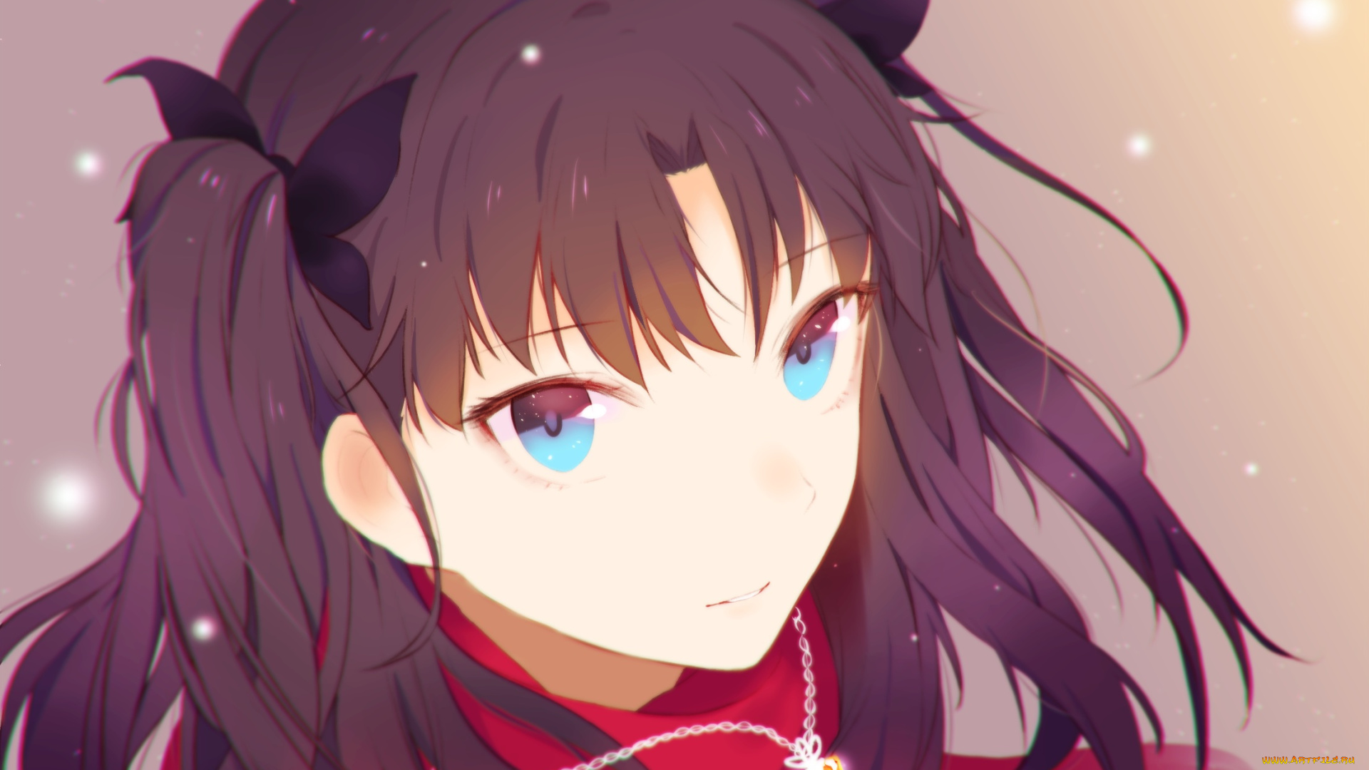 аниме, fate, stay, night, stay, night, tohsaka, rin, heart, z603458jj6, арт, девушка, тосока, рин, взгялд
