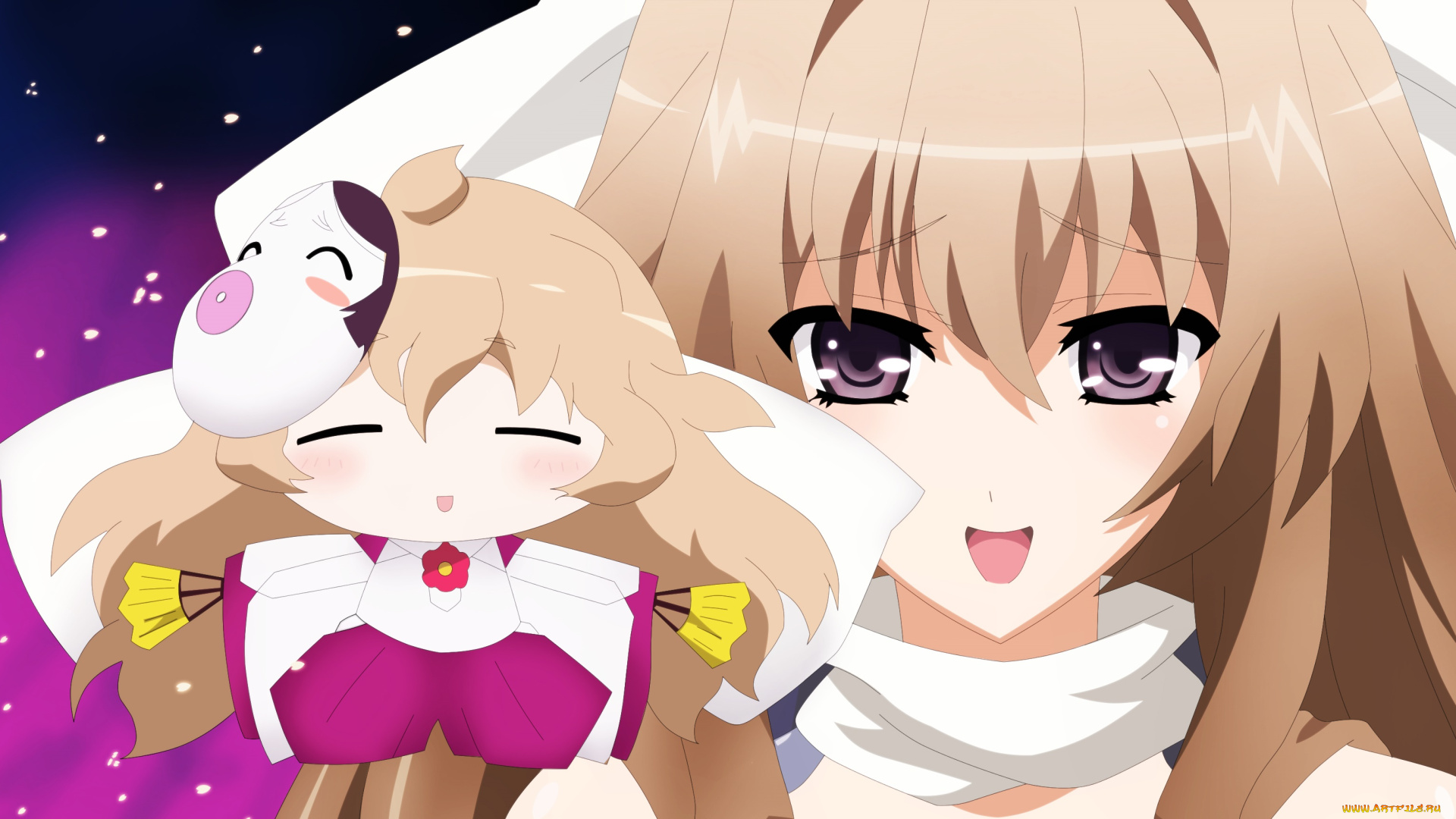 аниме, unknown, , другое, кукла, фон, взгляд, девушка, aoi, kimi, kyoukai, senjou, no, horizon