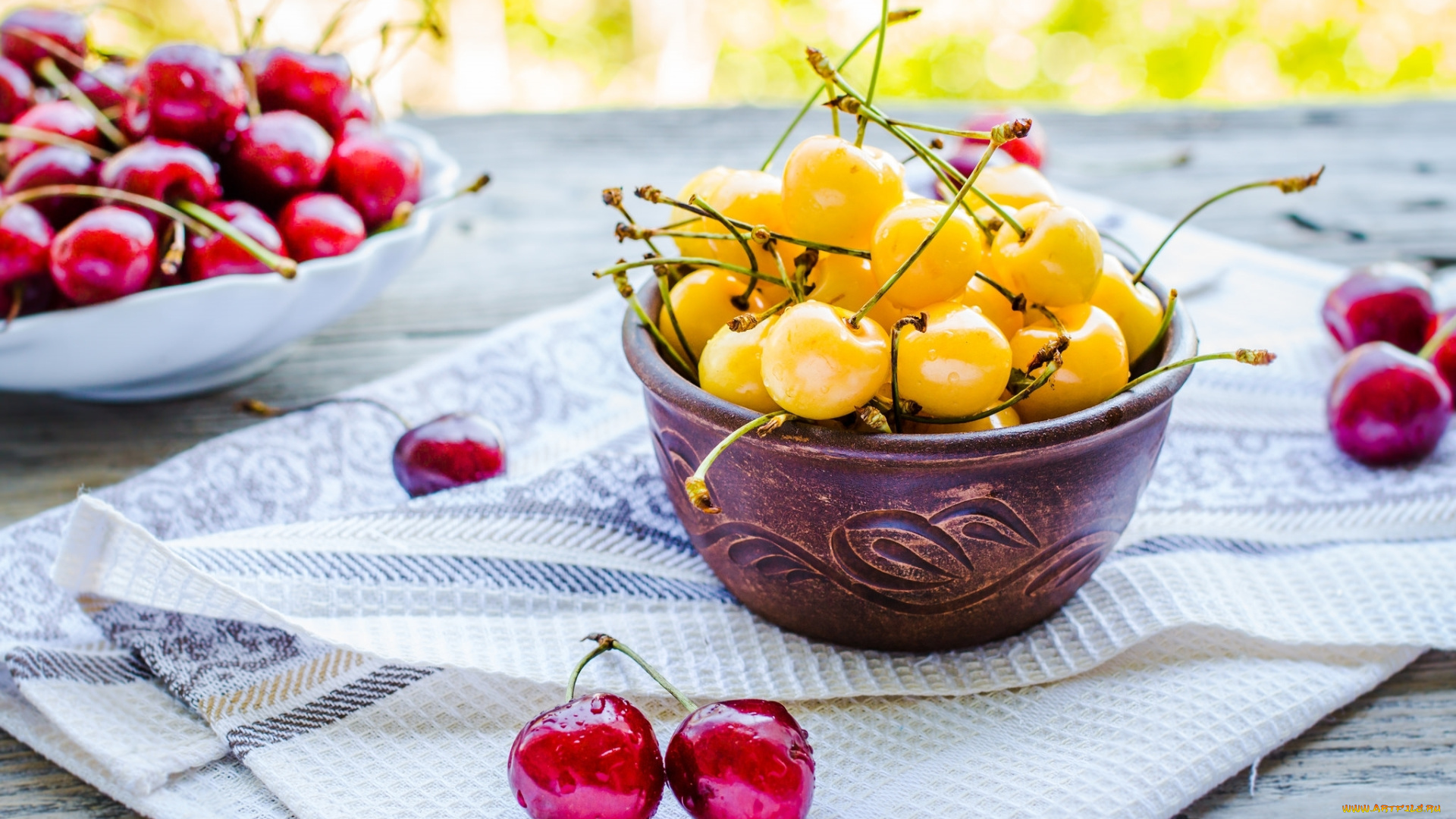 еда, вишня, , черешня, лето, ягоды, черешня