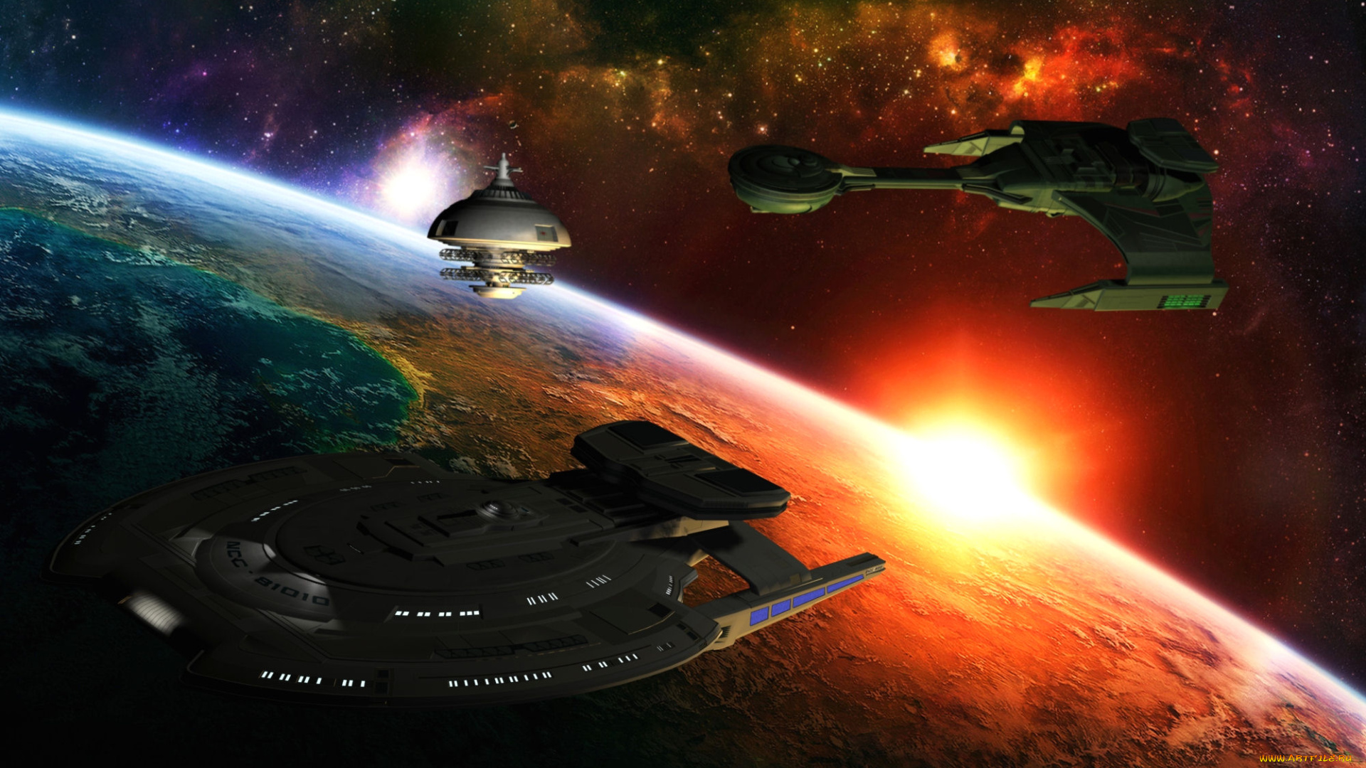 видео, игры, star, trek, online, вселенная, полет, космические, корабли, планета