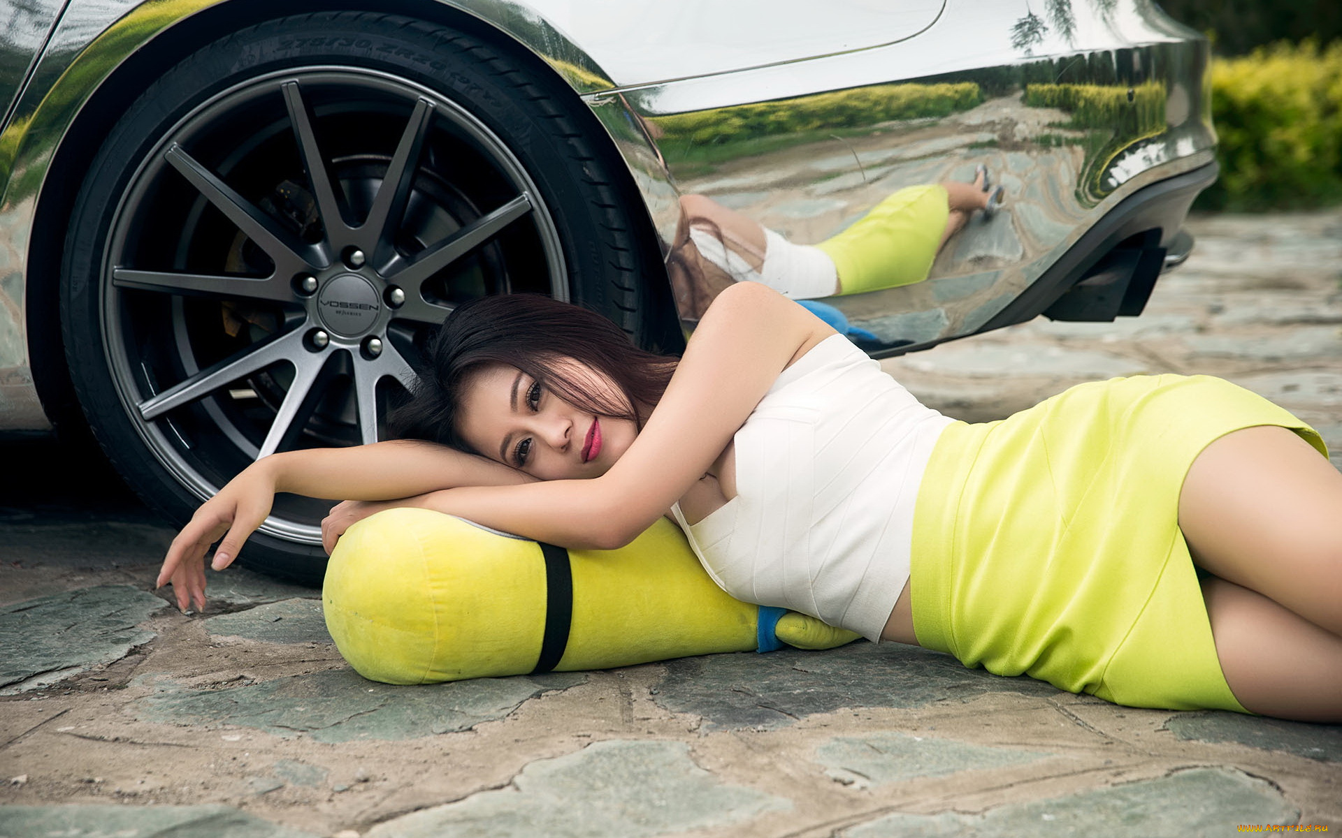 автомобили, -авто, с, девушками, автомобиль, фон, взгляд, девушка