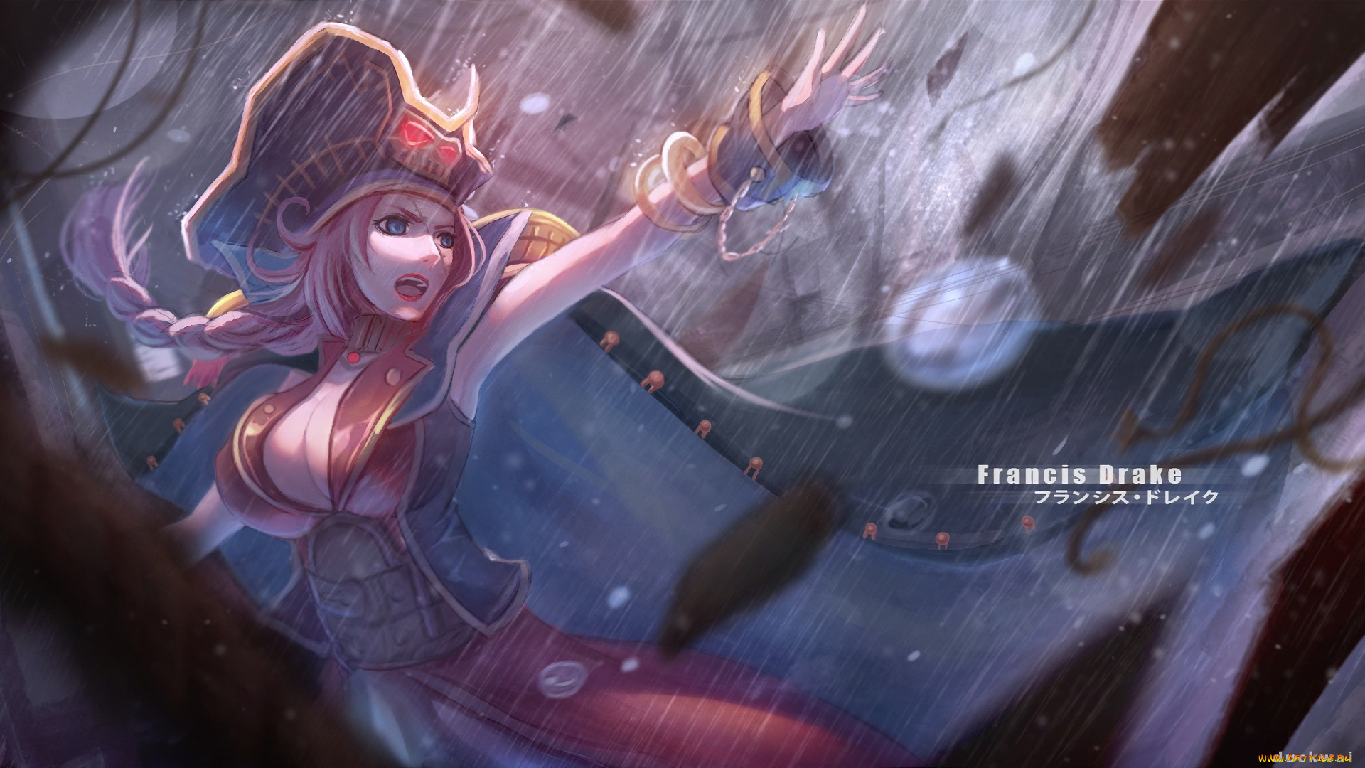 аниме, fate, stay, night, девушка, взгляд, фон