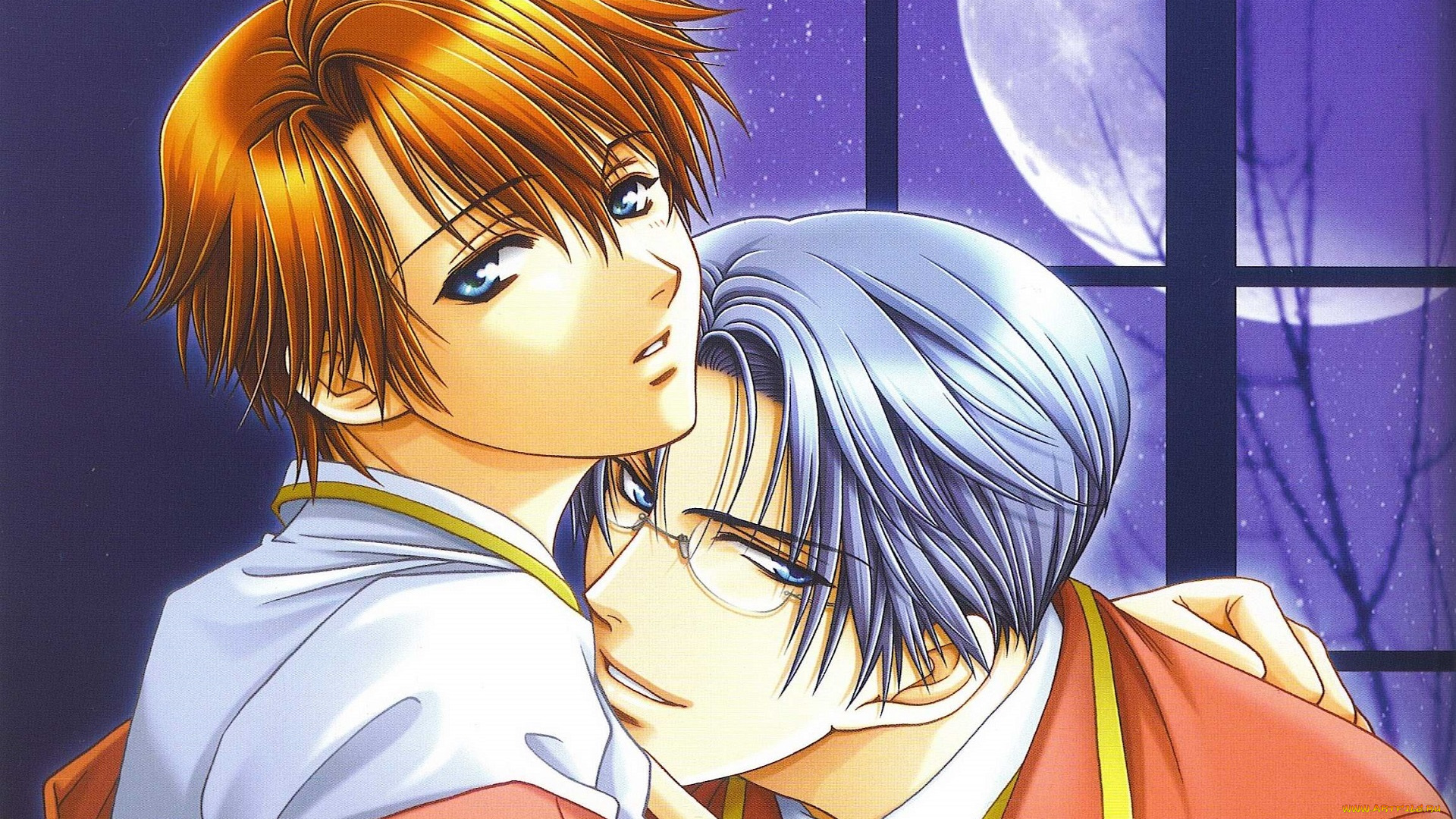 аниме, gakuen, heaven, райская, школа, сёнен-ай, парни