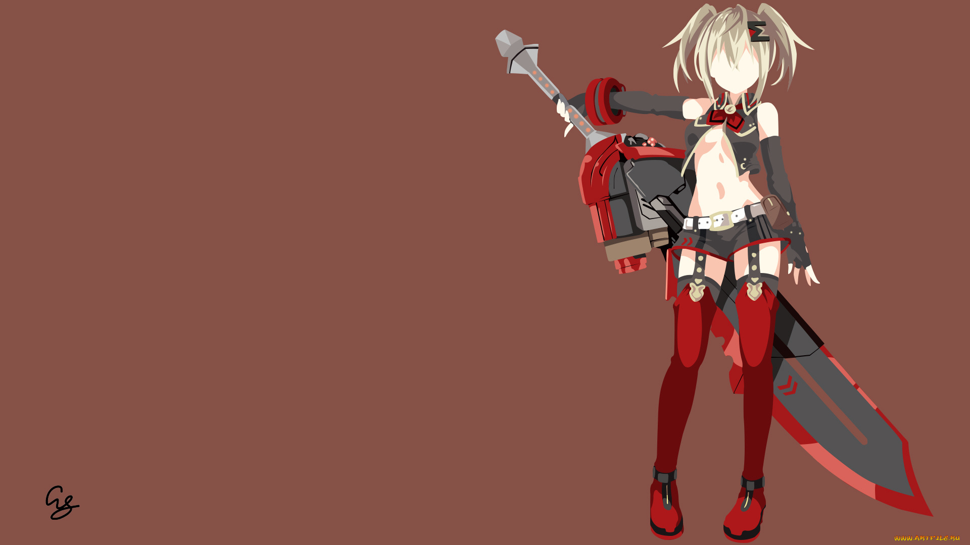 аниме, god, eater, девушка