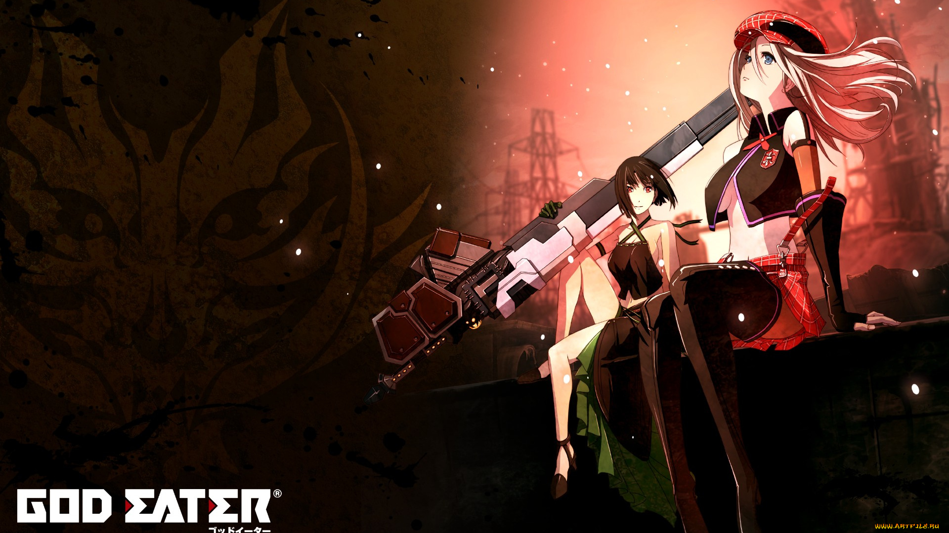 аниме, god, eater, девушки