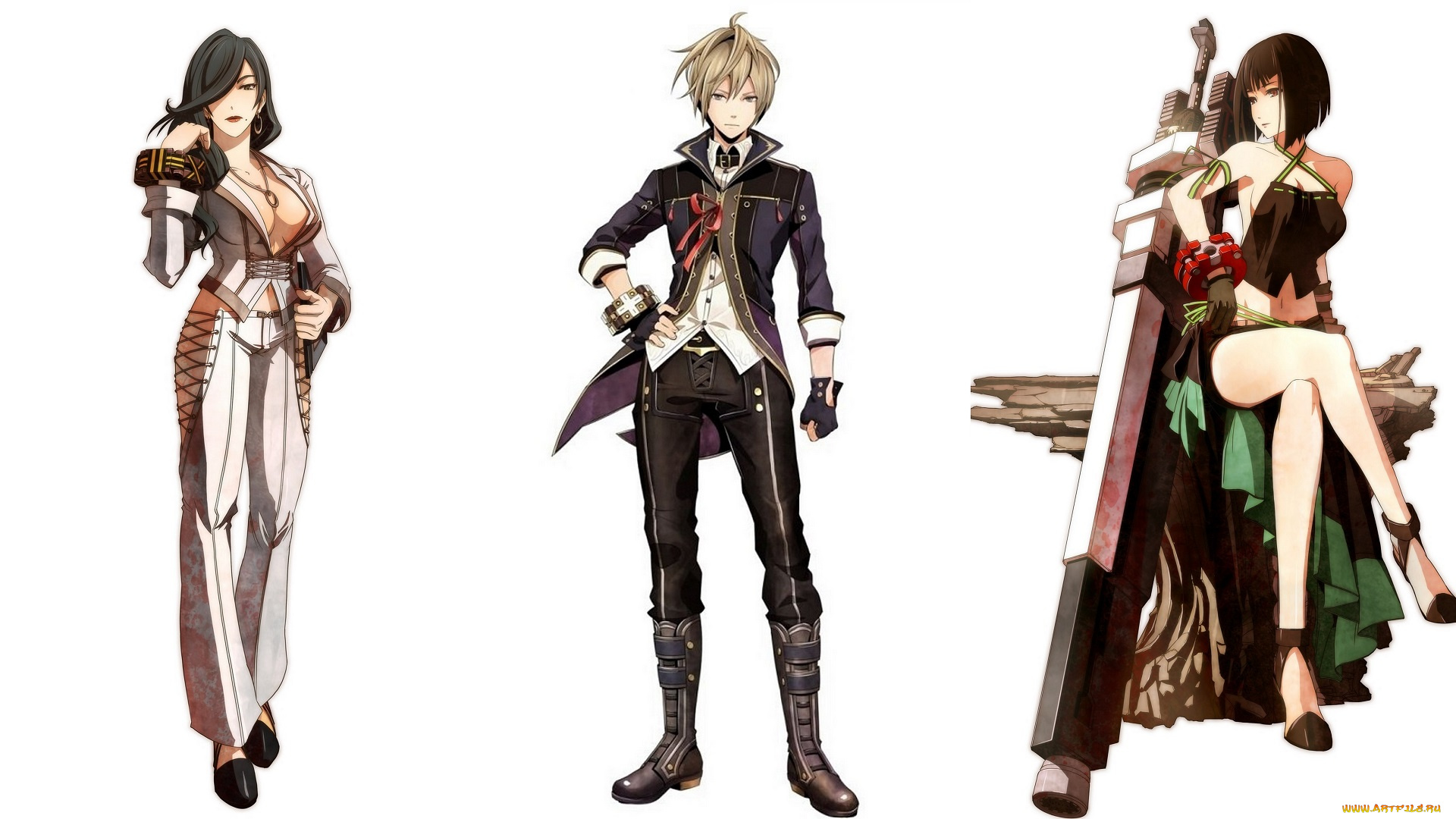 аниме, god, eater, парень, девушки