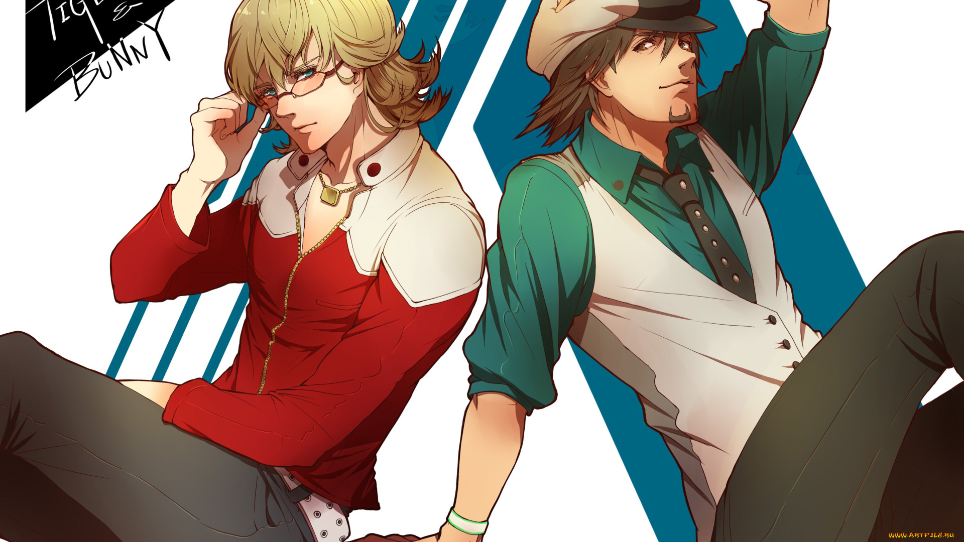 аниме, tiger, and, bunny, tiger, and, bunny