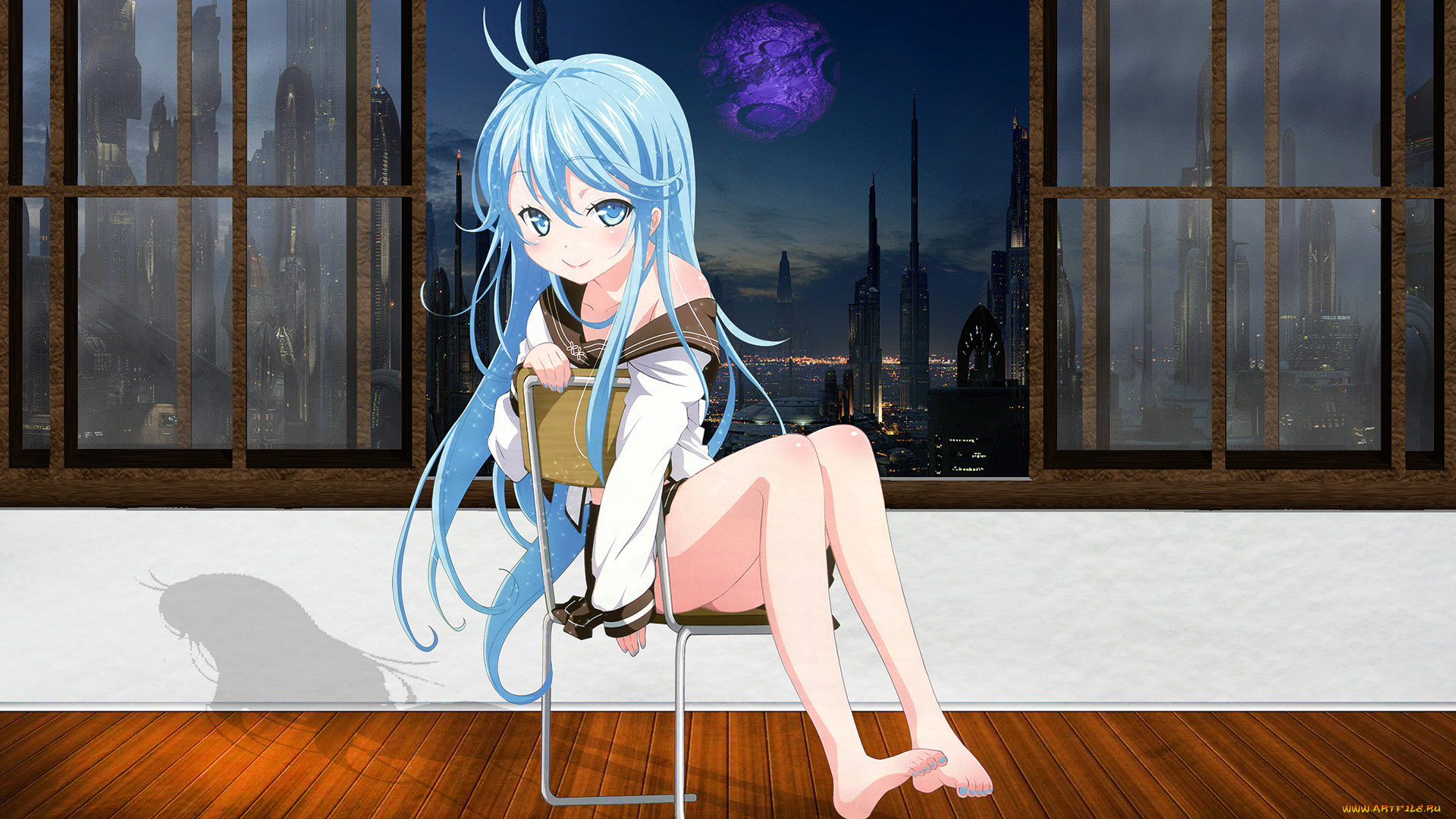 denpa, onna, to, seishun, otoko, аниме, фон, девушка, взгляд